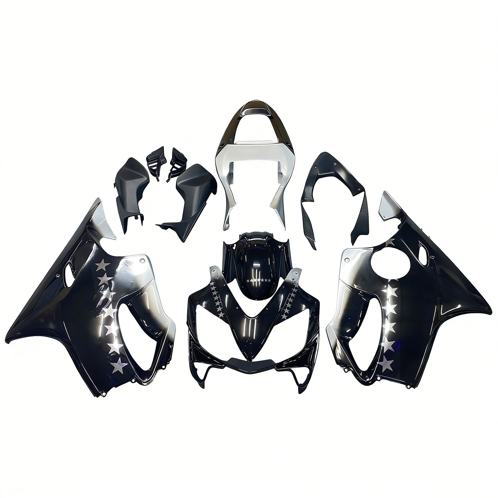 2001-2003 Honda CBR 600 F4i Black SevenStars Racing Fairings Generic