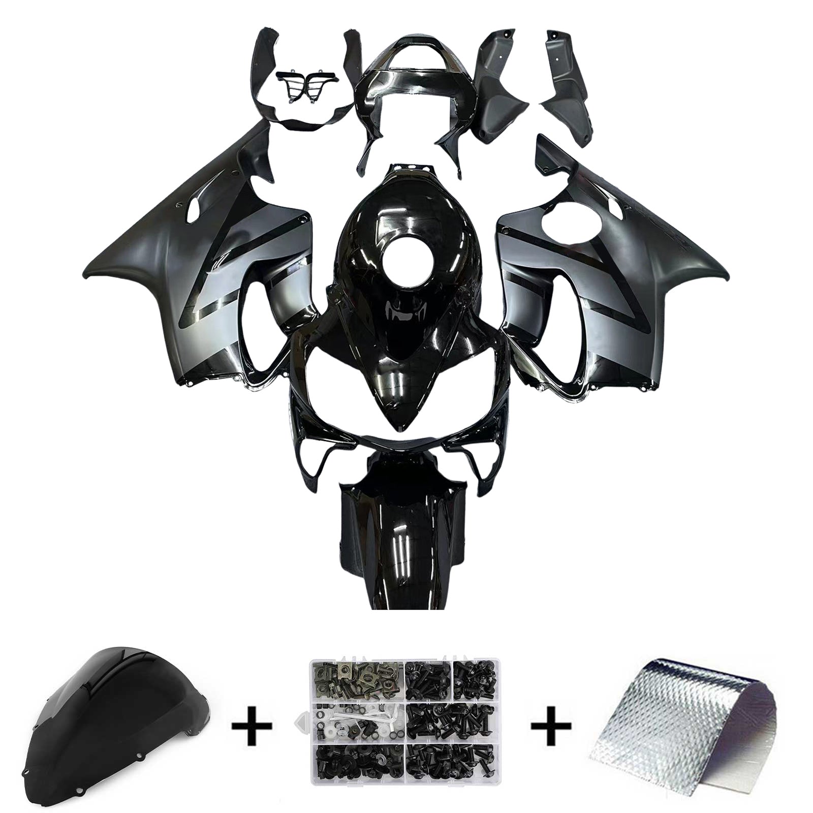 2001-2003 Honda CBR600 F4i Injection Fairing Kit Bodywork Plastic ABS#133