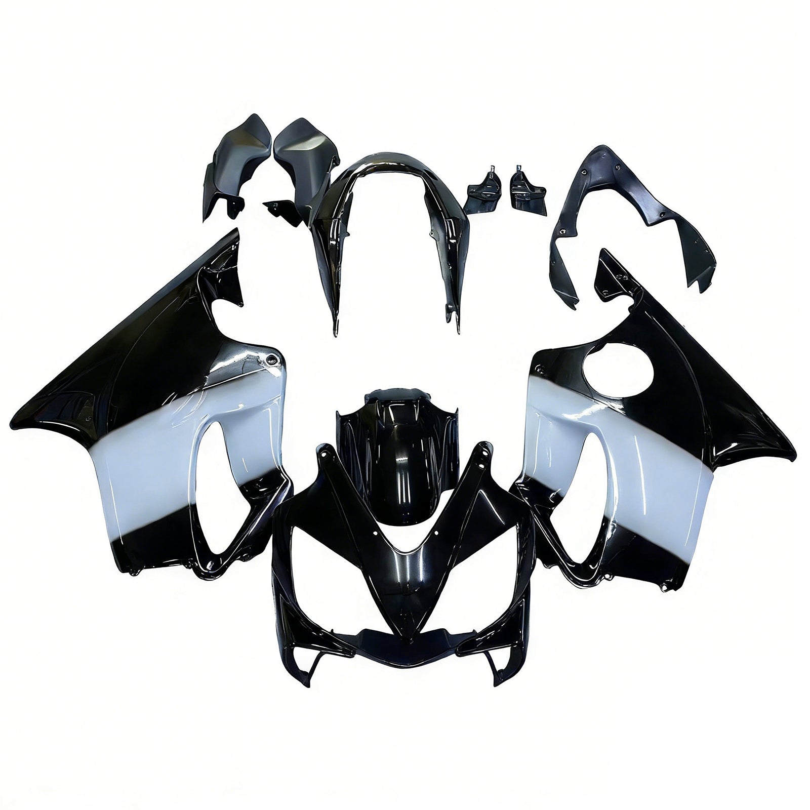 2004-2007 Honda CBR 600 F4i Black West Racing Fairings Generic