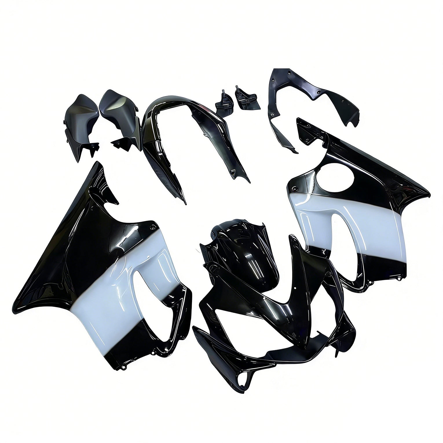 2004-2007 Honda CBR 600 F4i Black West Racing Fairings Generic