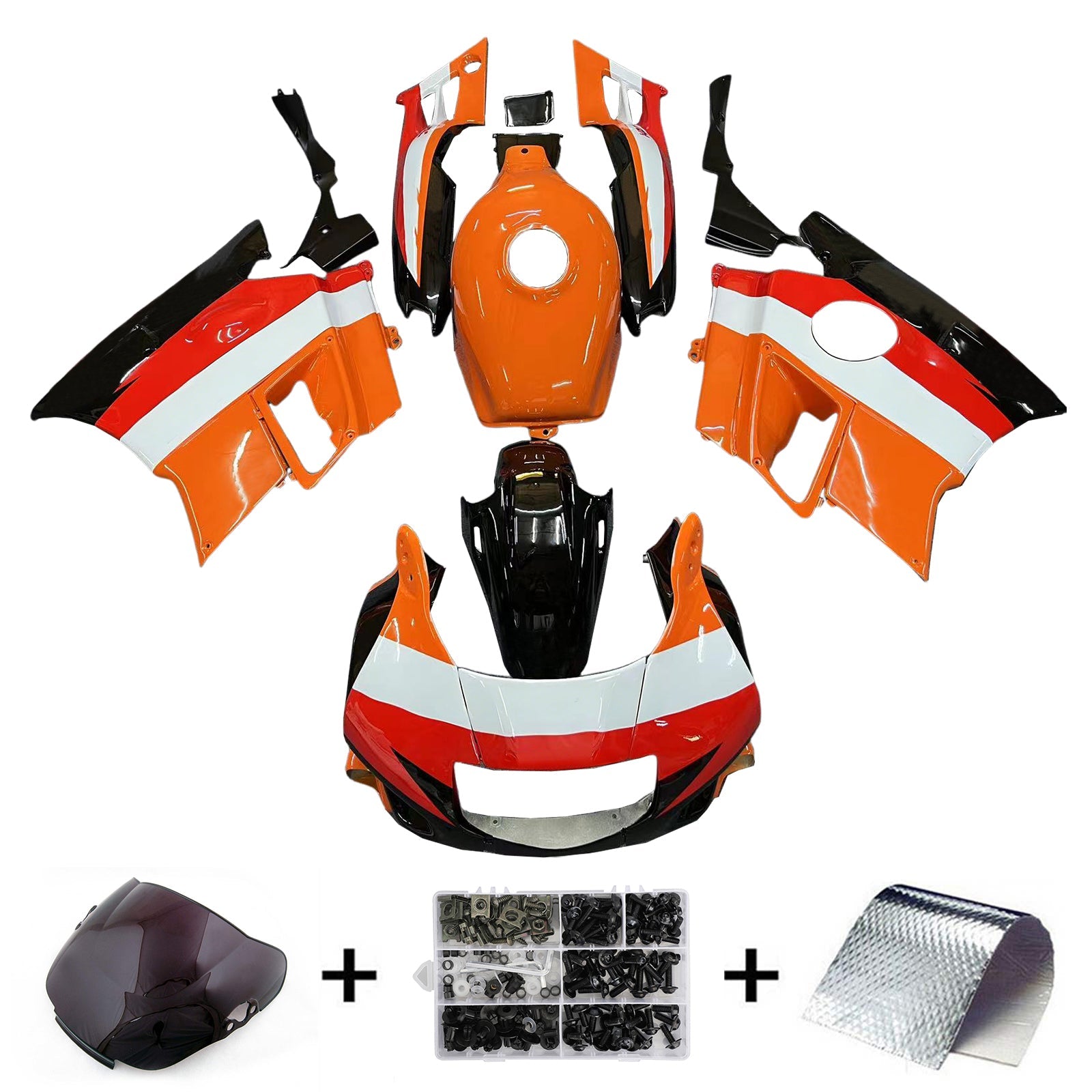 1991-1994 Honda CBR600 F2 Injection Fairing Kit Bodywork Plastic ABS