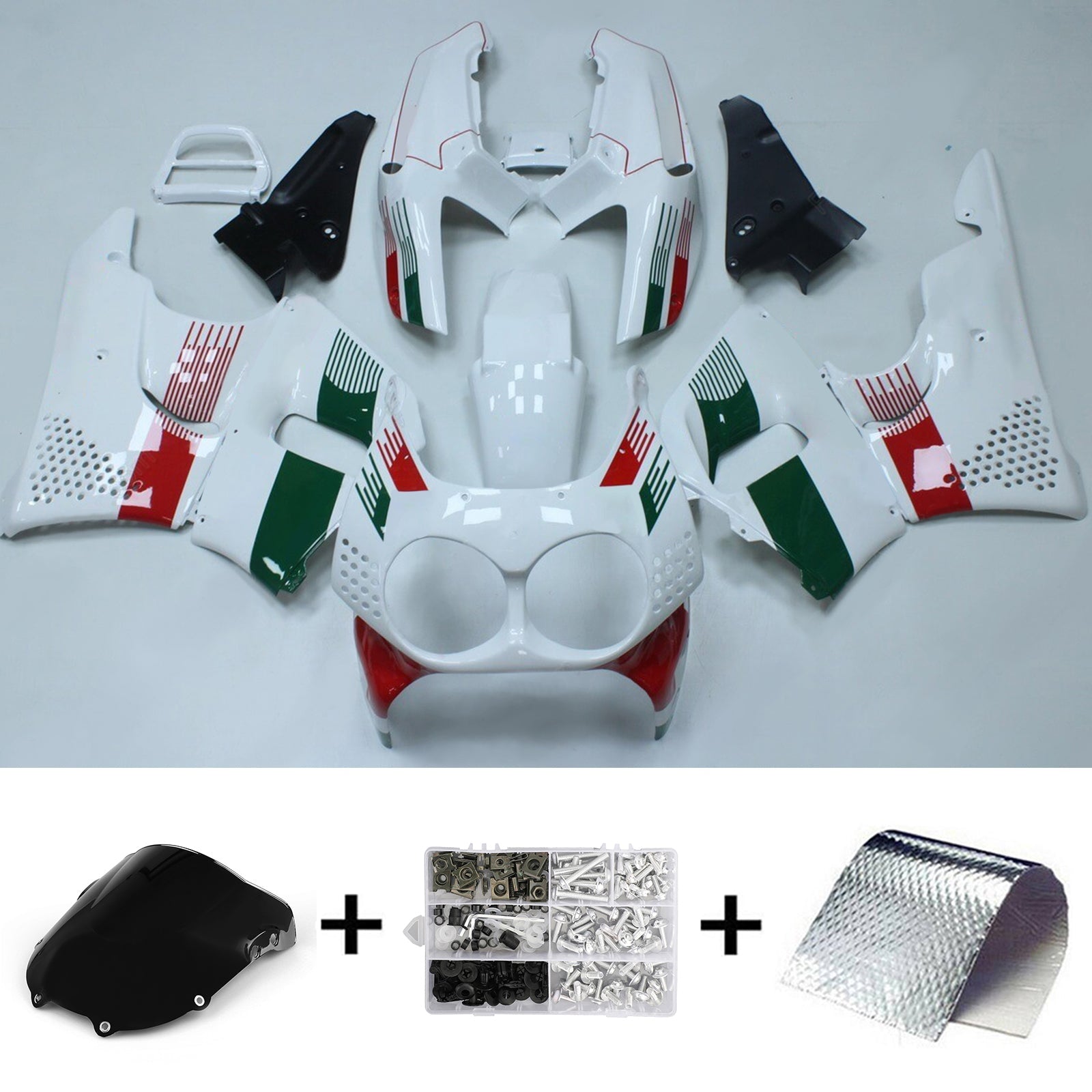 1992-1993 Honda CBR900RR 893 Amotopart Injection Fairing Kit Bodywork Plastic ABS #108