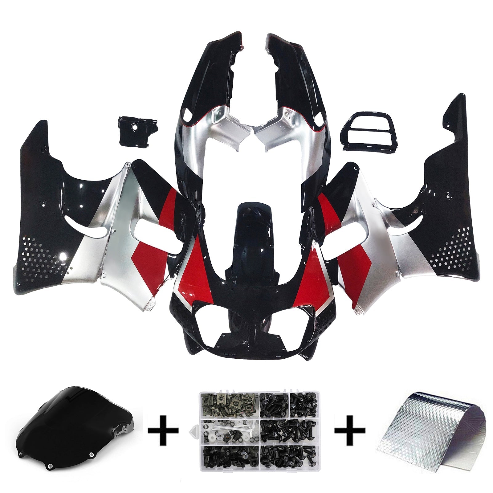 1992-1993 Honda CBR900RR 893 Amotopart Injection Fairing Kit Bodywork Plastic ABS #112