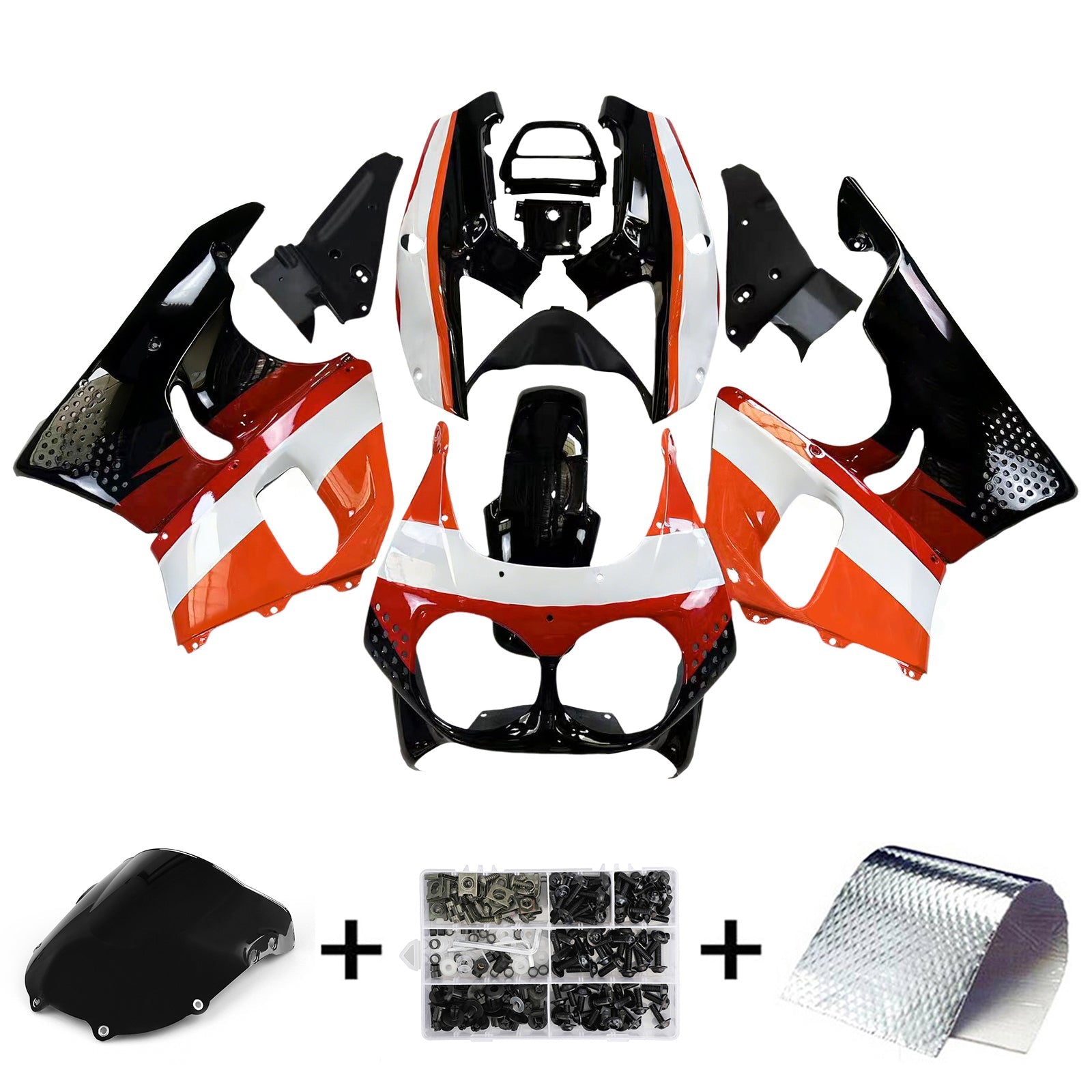 1992-1993 Honda CBR900RR 893 Amotopart Injection Fairing Kit Bodywork Plastic ABS #116