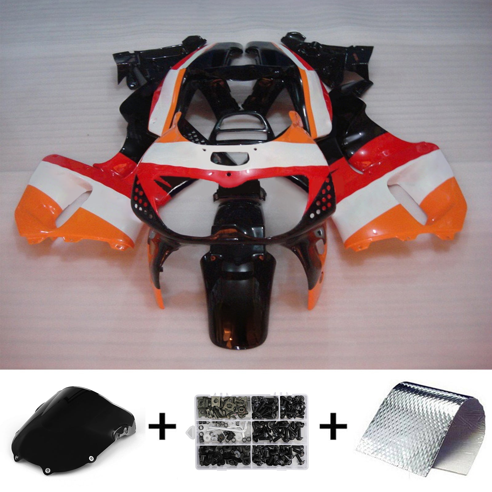 1994-1995 Honda CBR900RR 893 Amotopart Injection Fairing Kit Bodywork Plastic ABS #102