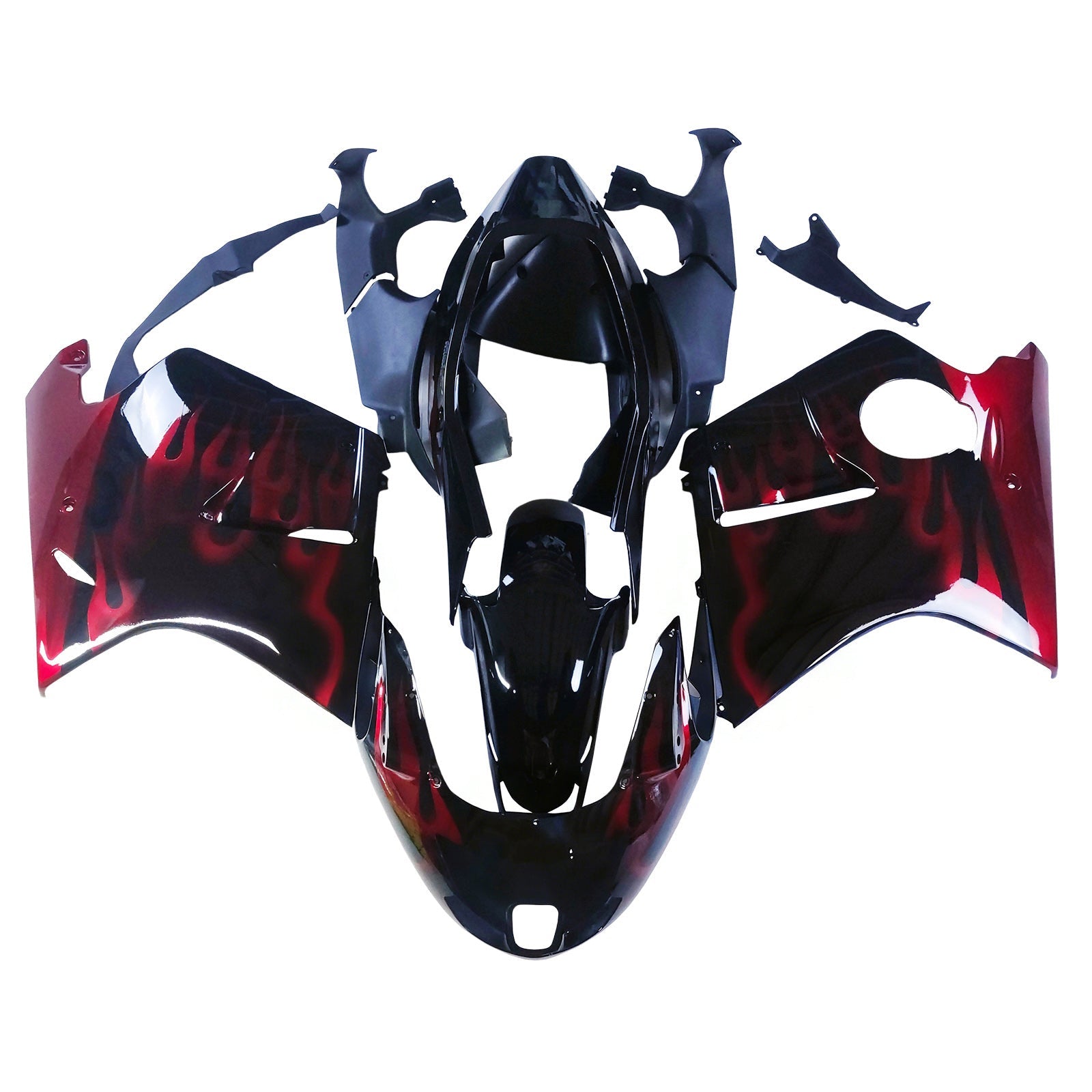 1996-2007 Honda CBR1100XX SuperBlackBird Amotopart Injection Fairing Kit Bodywork ABS #102