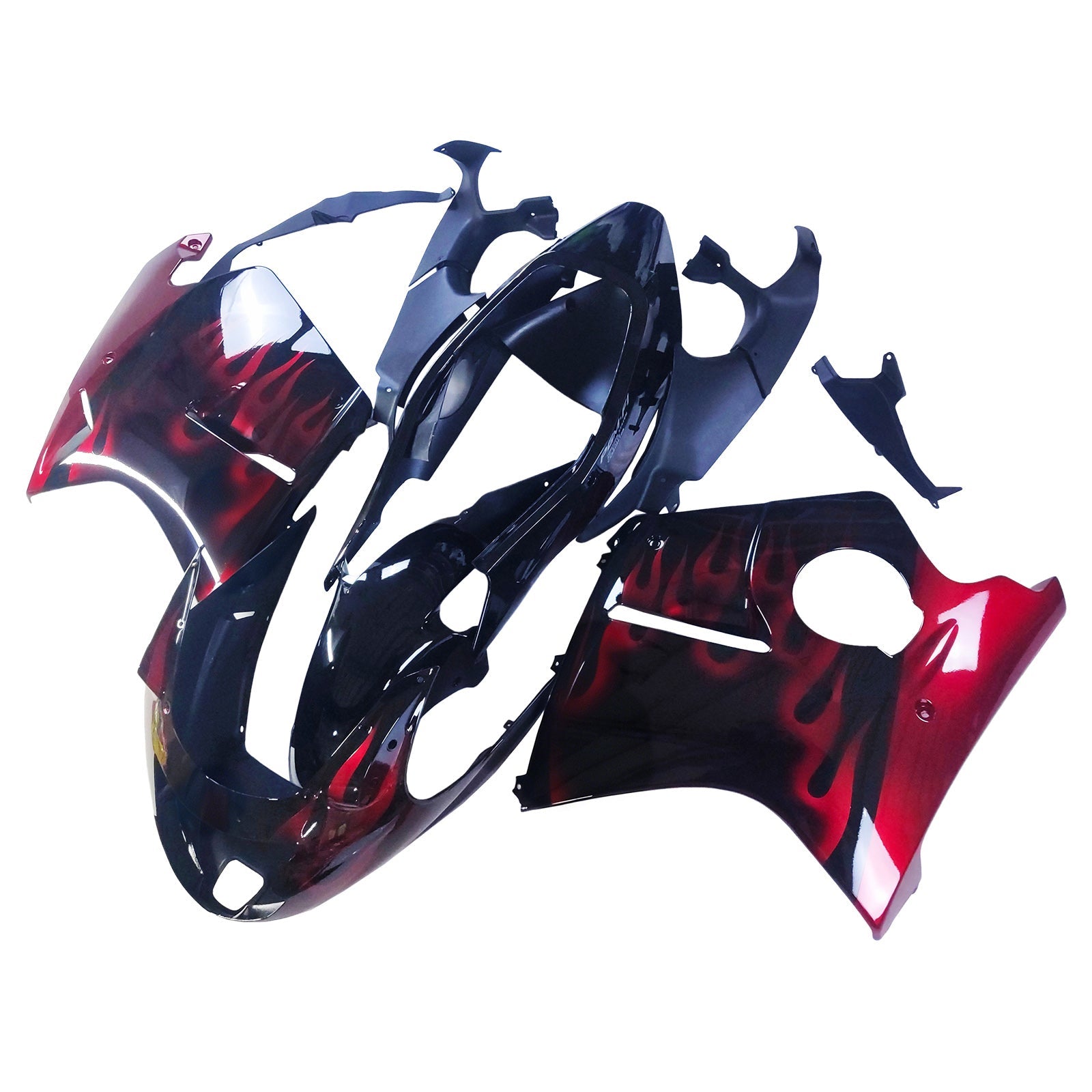 1996-2007 Honda CBR1100XX SuperBlackBird Amotopart Injection Fairing Kit Bodywork ABS #102