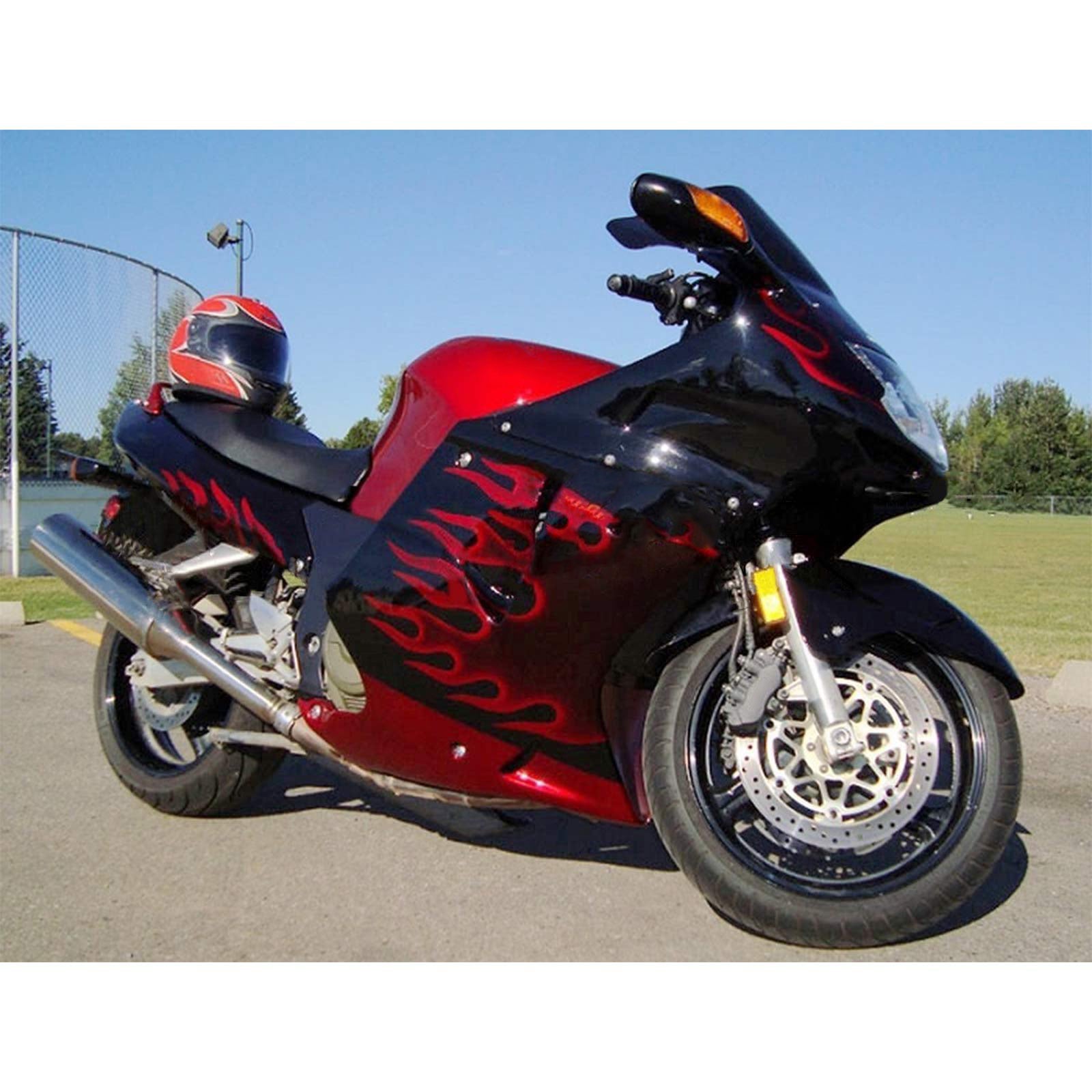 1996-2007 Honda CBR1100XX SuperBlackBird Amotopart Injection Fairing Kit Bodywork ABS #102