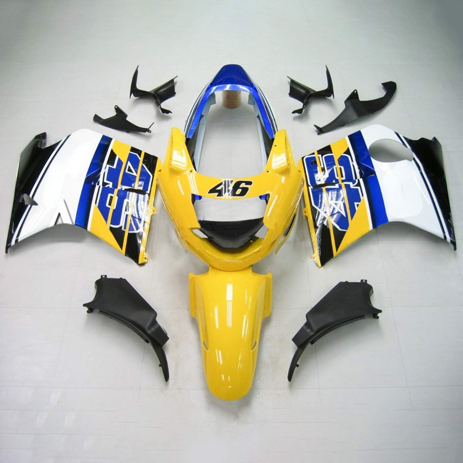 1996-2007 Honda CBR1100XX SuperBlackBird Amotopart Injection Fairing Kit Bodywork ABS #116