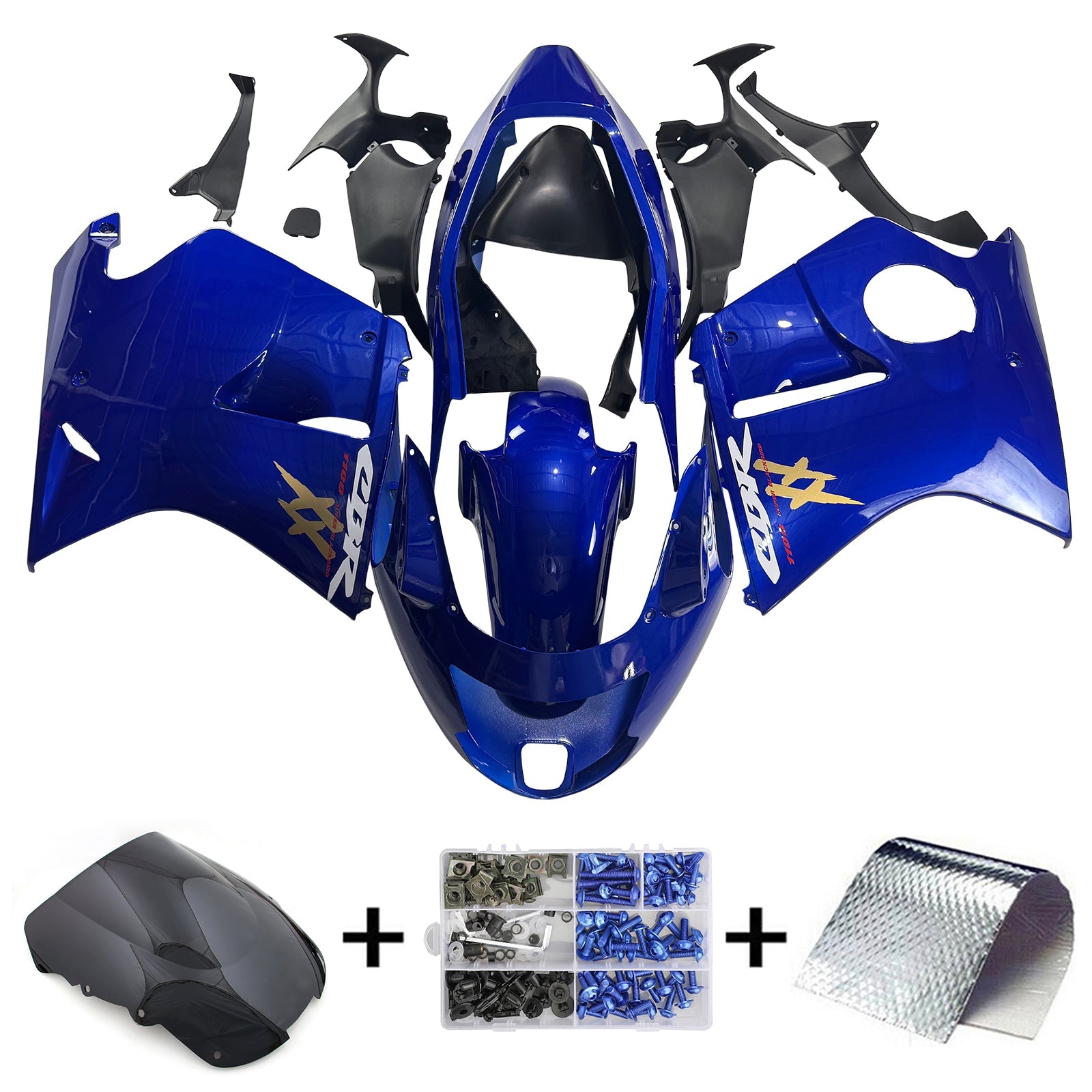 1996-2007 Honda CBR1100XX SuperBlackBird Injection Fairing Kit Bodywork ABS#122