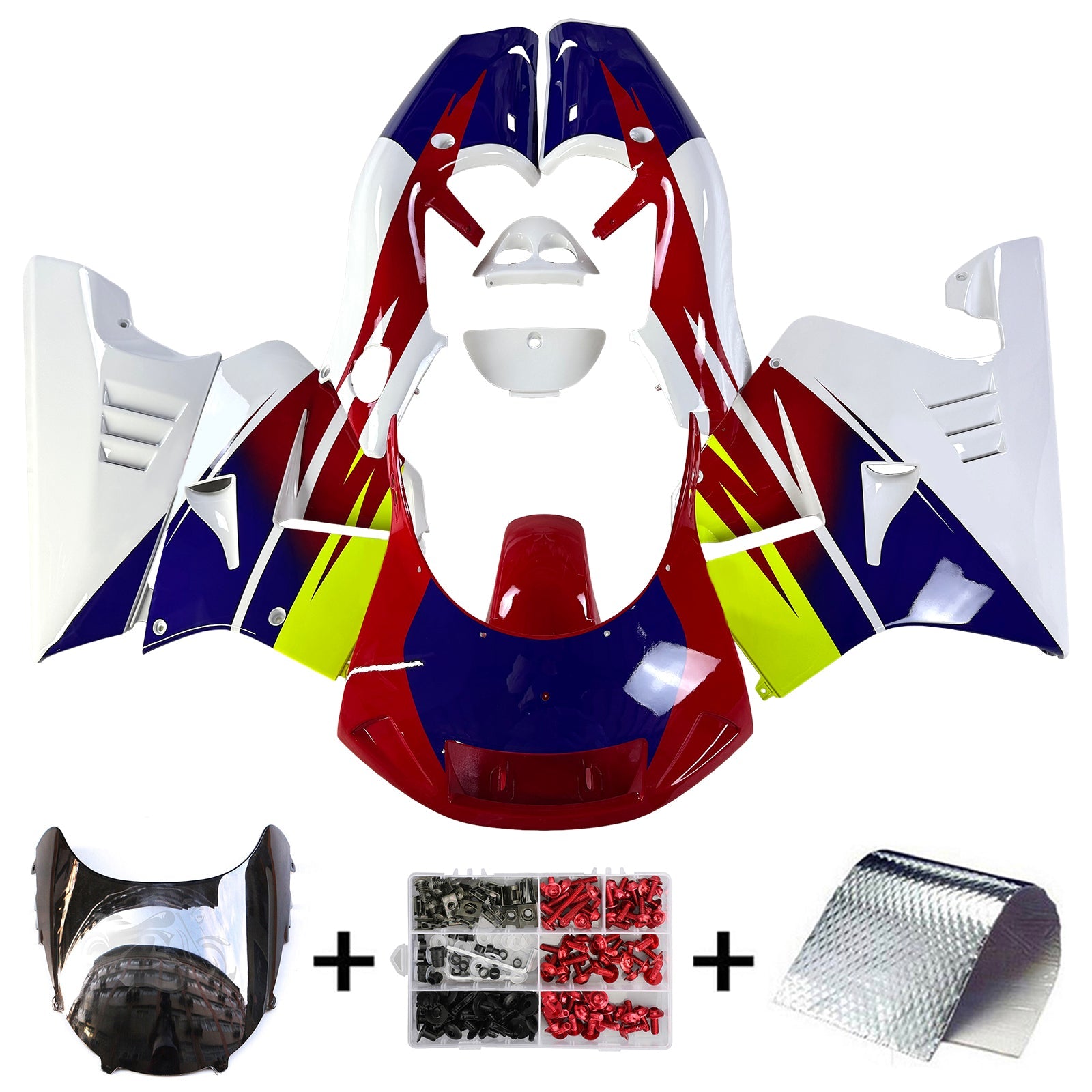 1994-1996 Honda NSR250 PGM-4 Amotopart Injection Fairing Kit Bodywork Plastic ABS #101