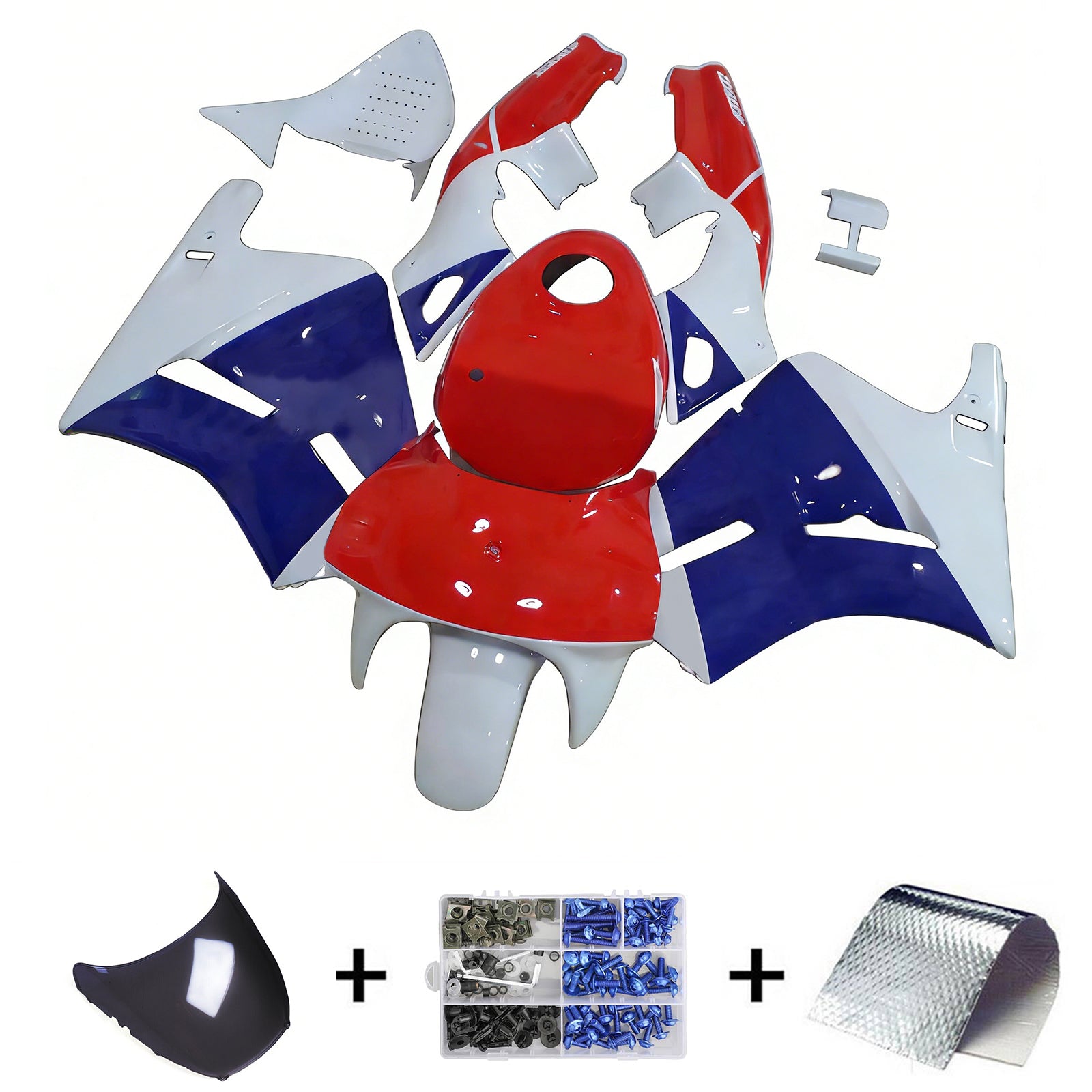1988-1992 Honda VFR400R NC30 Injection Fairing Kit Bodywork Plastic ABS