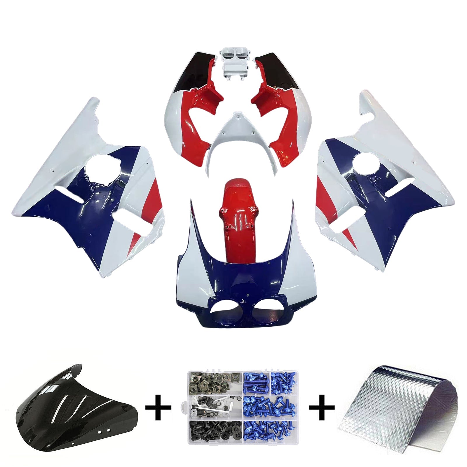 1987-1989 Honda CBR400RR NC23 Fairing Kit Bodywork Plastic ABS