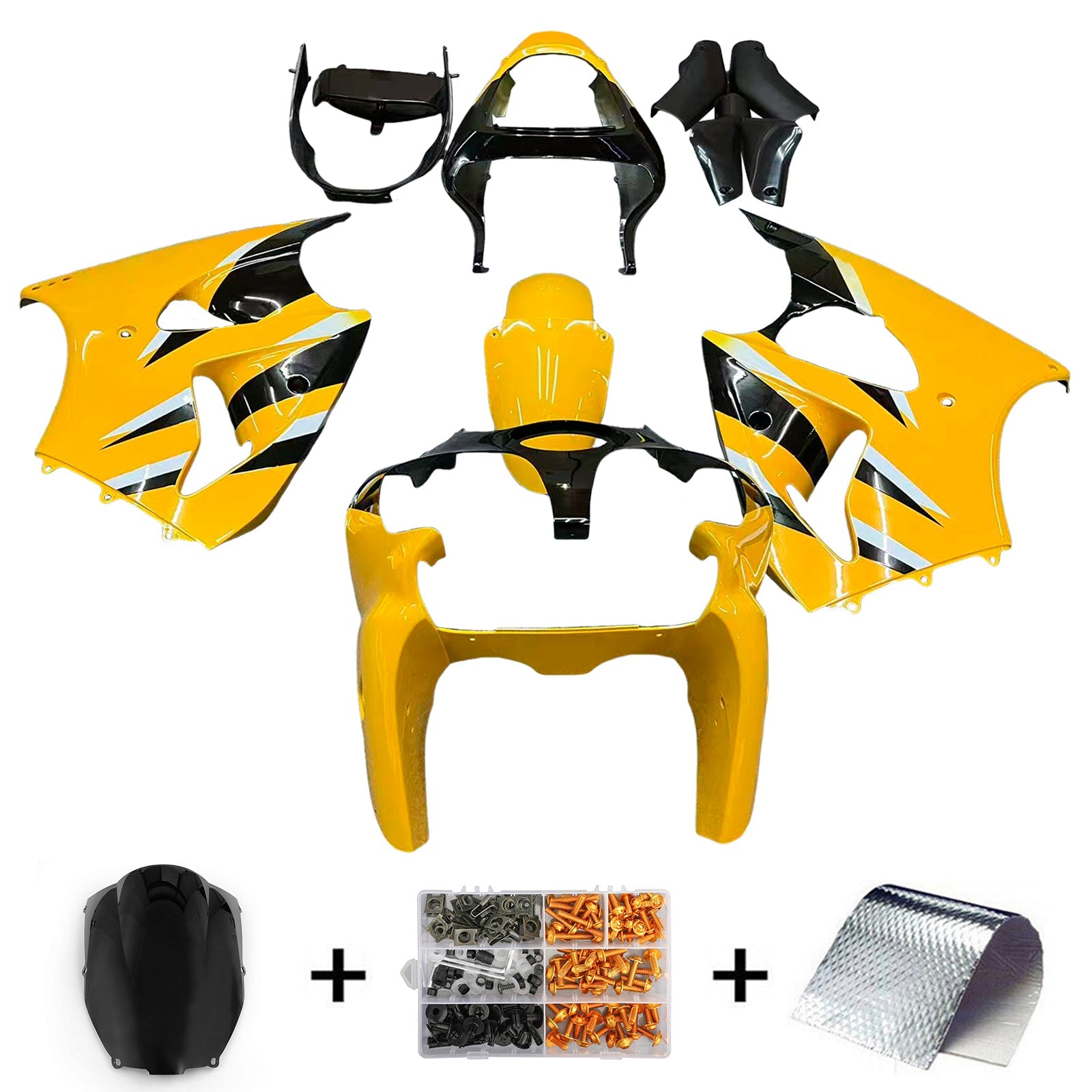 2000-2002 Kawasaki ZX6R 636 ZZR600 2005-2008 Fairing Kit