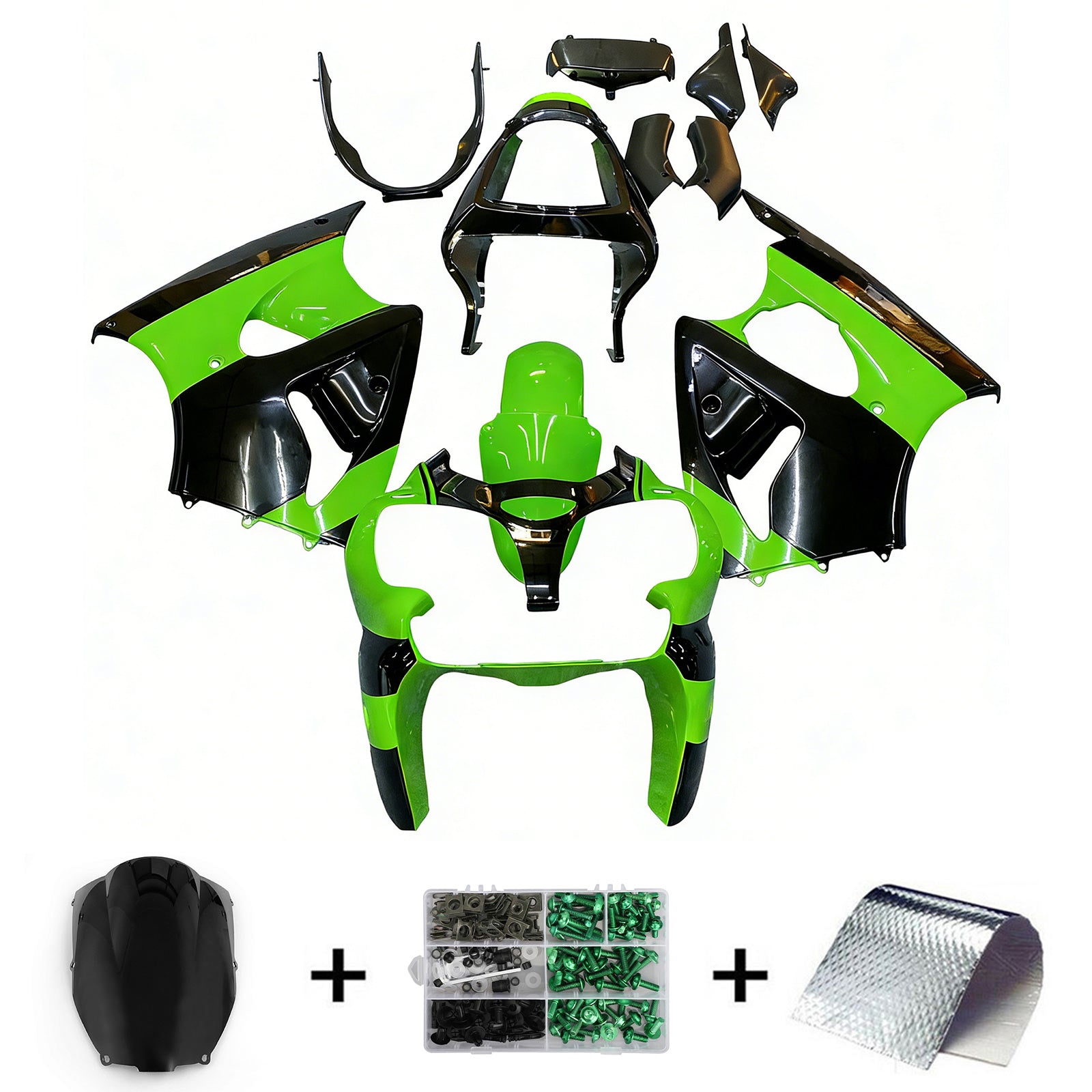 2000-2002 Kawasaki ZX6R 636 2005-2008 ZZR600 Injection Fairing Kit Bodywork