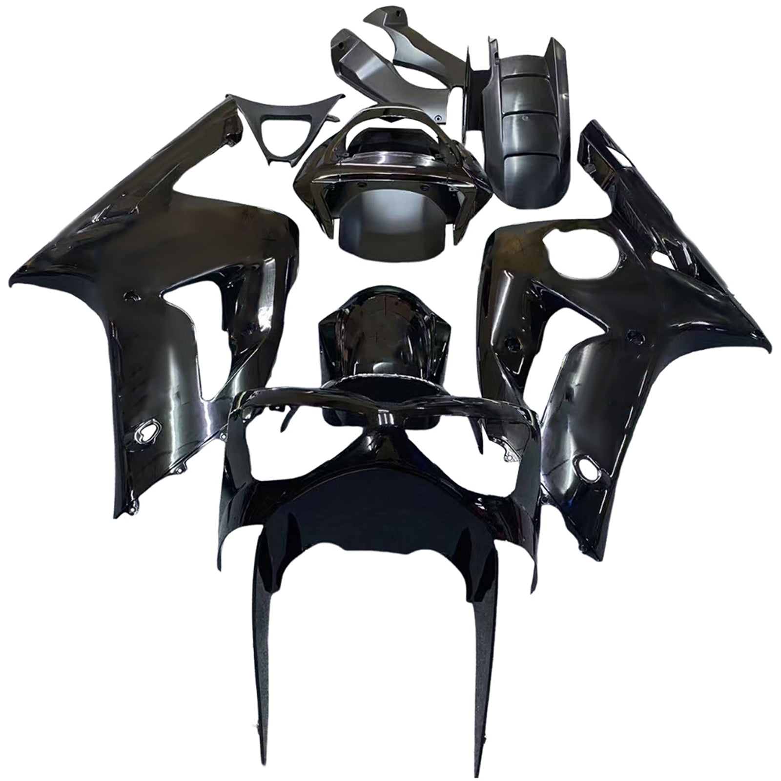 2003-2004 Kawasaki ZX6R 636 Amotopart Injection Fairing Kit Bodywork Plastic ABS #104