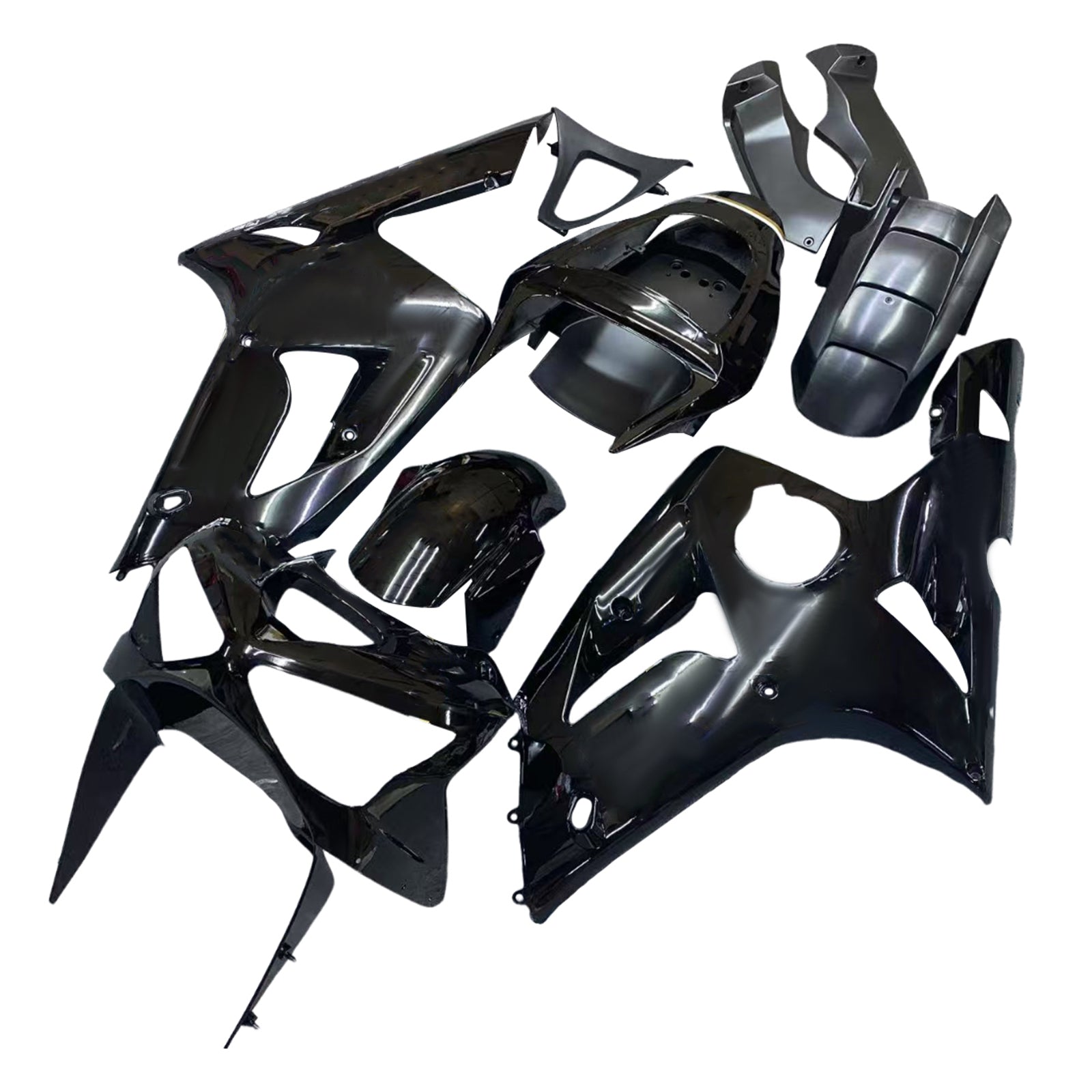 2003-2004 Kawasaki ZX6R 636 Amotopart Injection Fairing Kit Bodywork Plastic ABS #104