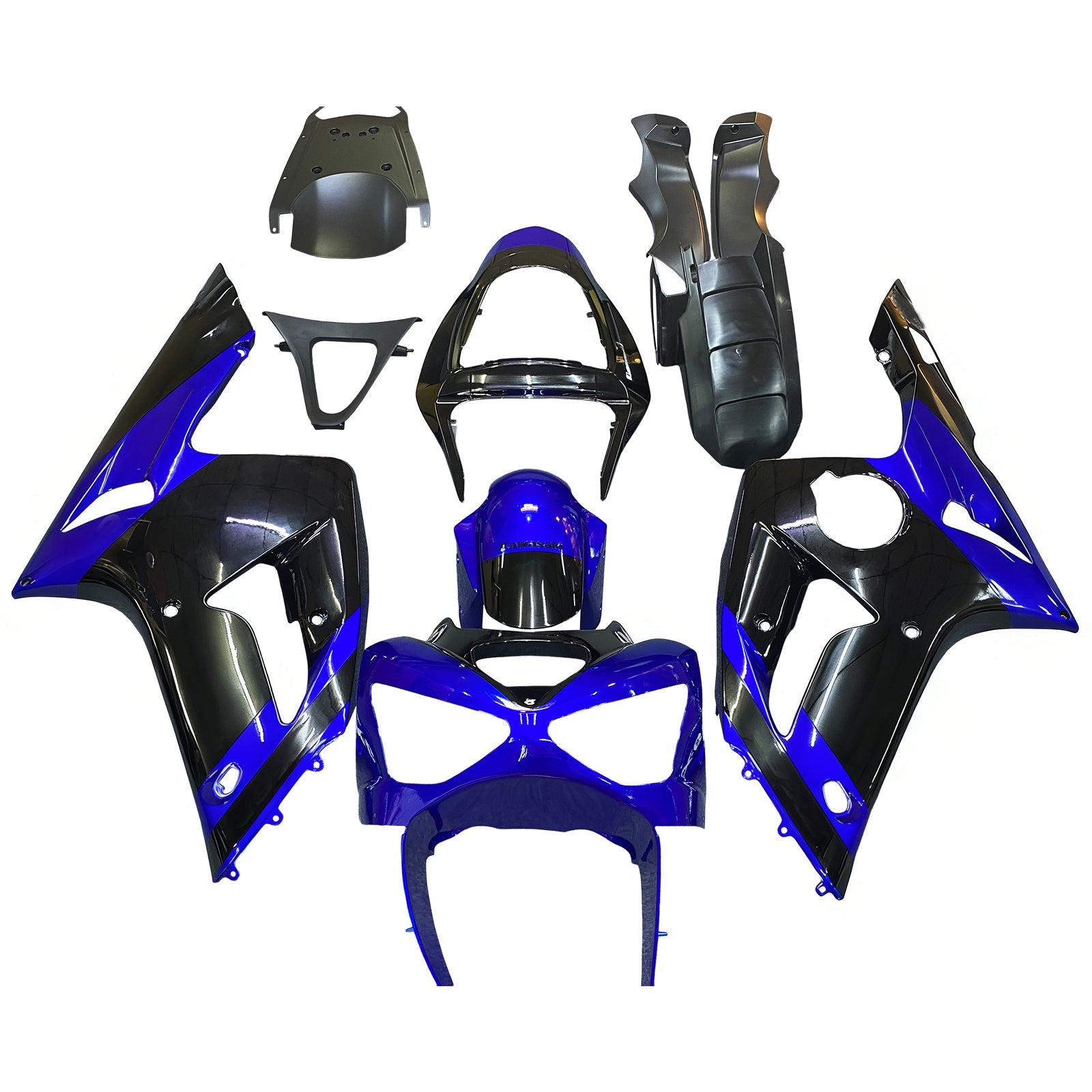 2003-2004 Kawasaki ZX6R 636 Injection Fairing Kit Bodywork Plastic ABS#122