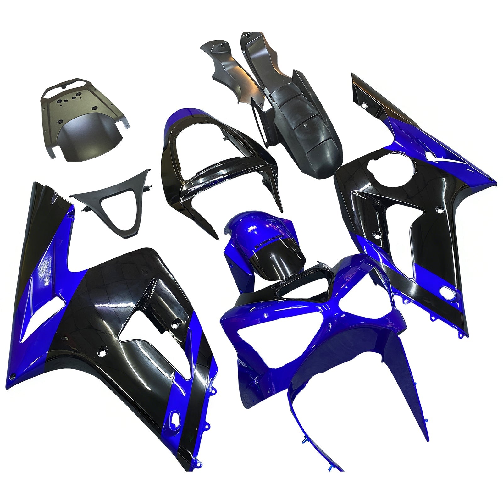 2003-2004 Kawasaki ZX6R 636 Injection Fairing Kit Bodywork Plastic ABS#122
