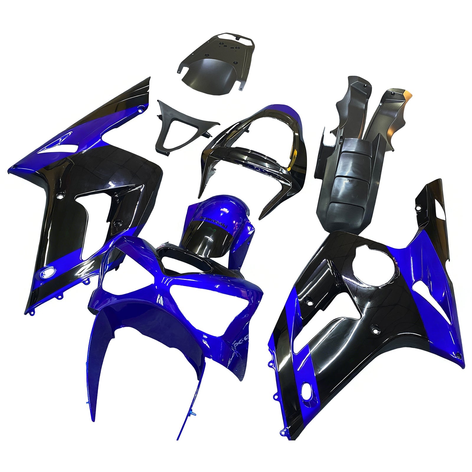 2003-2004 Kawasaki ZX6R 636 Injection Fairing Kit Bodywork Plastic ABS#122