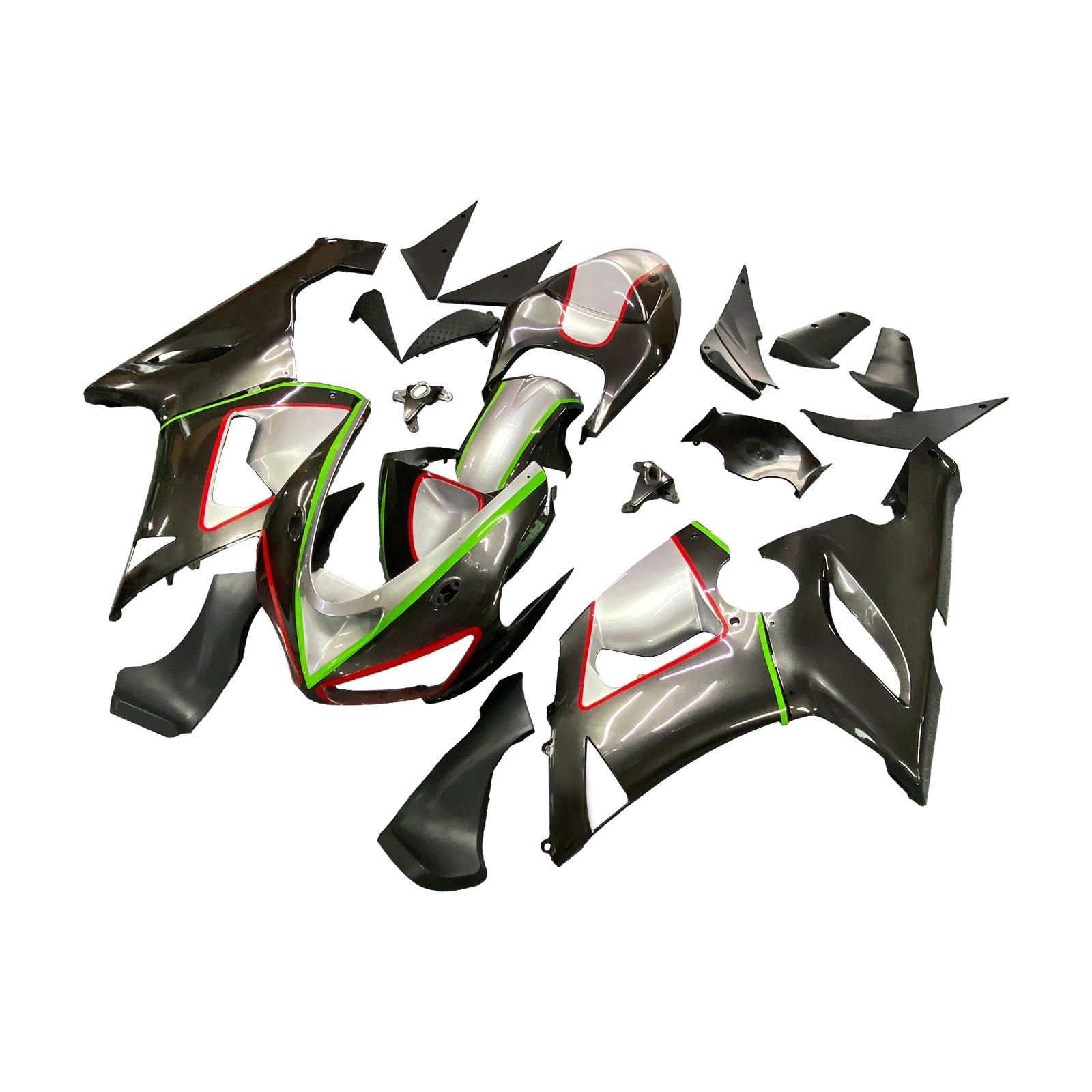 2005-2006 Kawasaki ZX6R 636 Amotopart Injection Fairing Kit Bodywork Plastic ABS #103