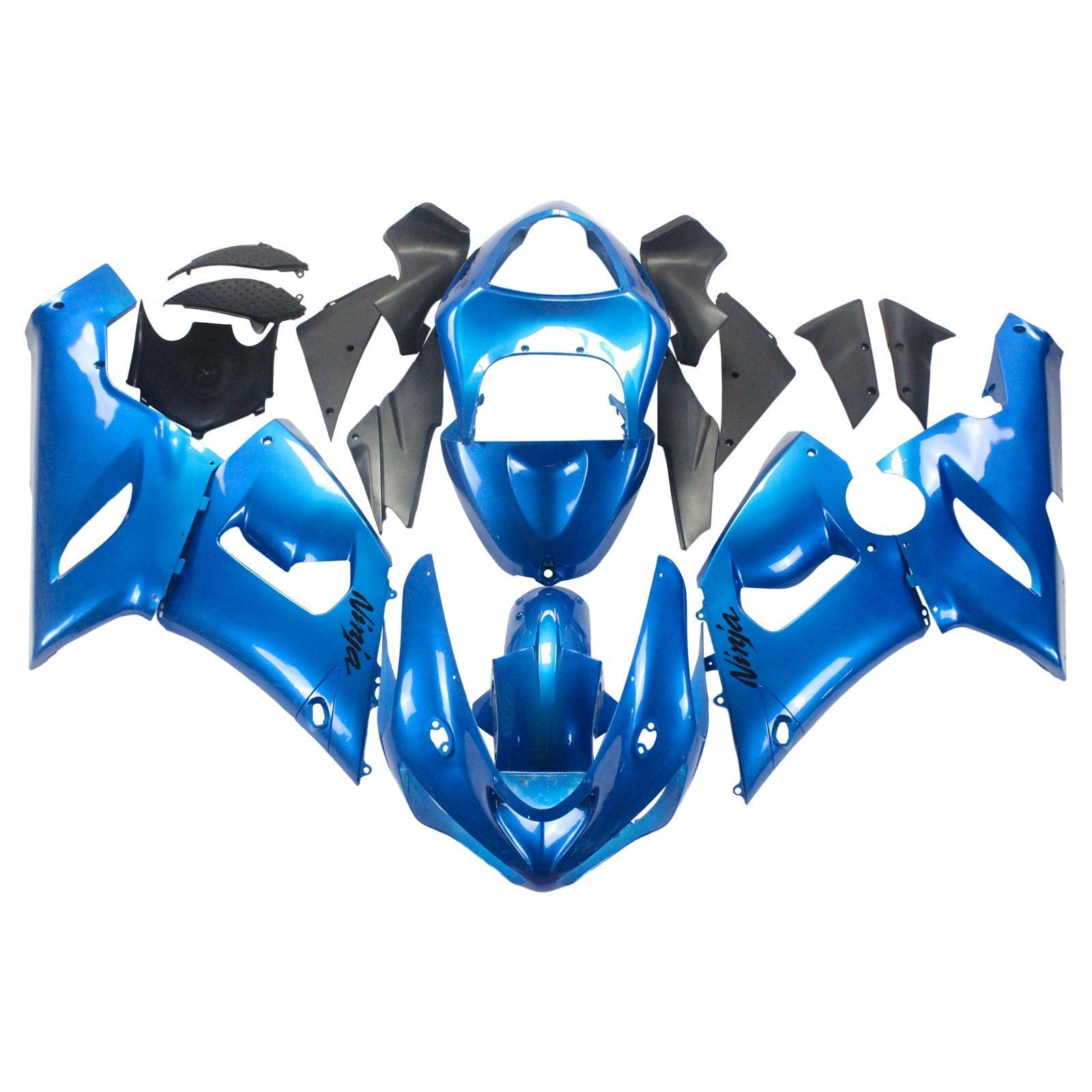 2005-2006 Kawasaki ZX6R 636 Amotopart Injection Fairing Kit Bodywork Plastic ABS #127