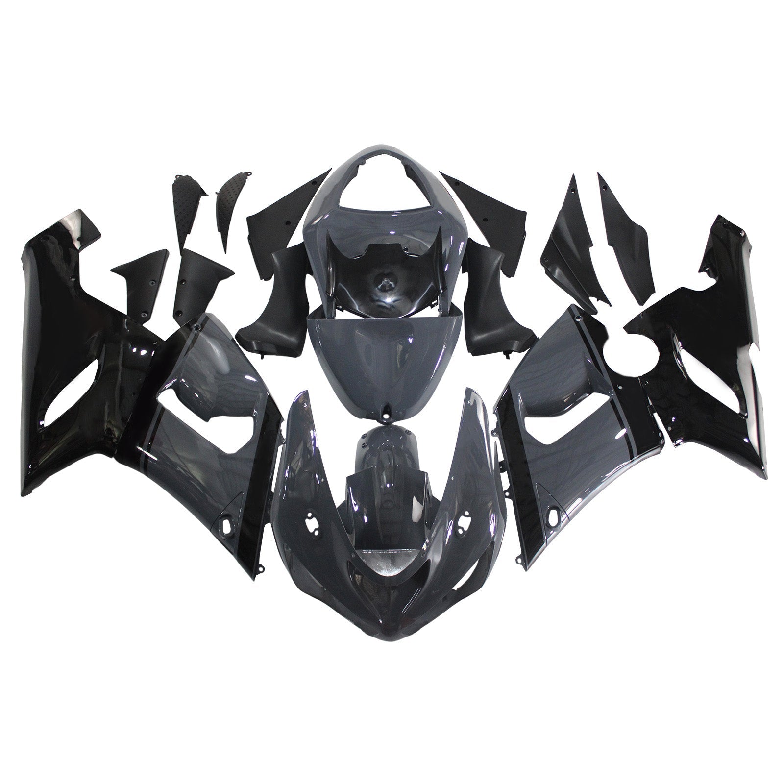 2005-2006 Kawasaki ZX6R 636 Amotopart Injection Fairing Kit Bodywork Plastic ABS #133
