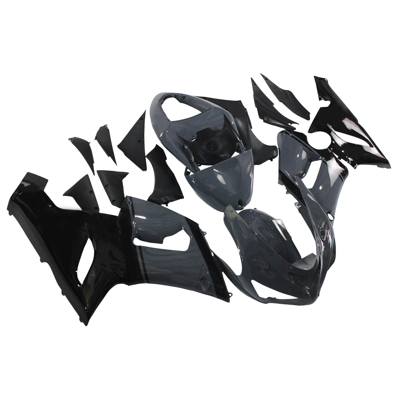 2005-2006 Kawasaki ZX6R 636 Amotopart Injection Fairing Kit Bodywork Plastic ABS #133
