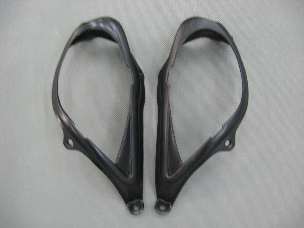 2007-2008 Kawasaki ZX6R ZX636 Amotopart Fairings Black White West Ninja Racing Customs Fairing
