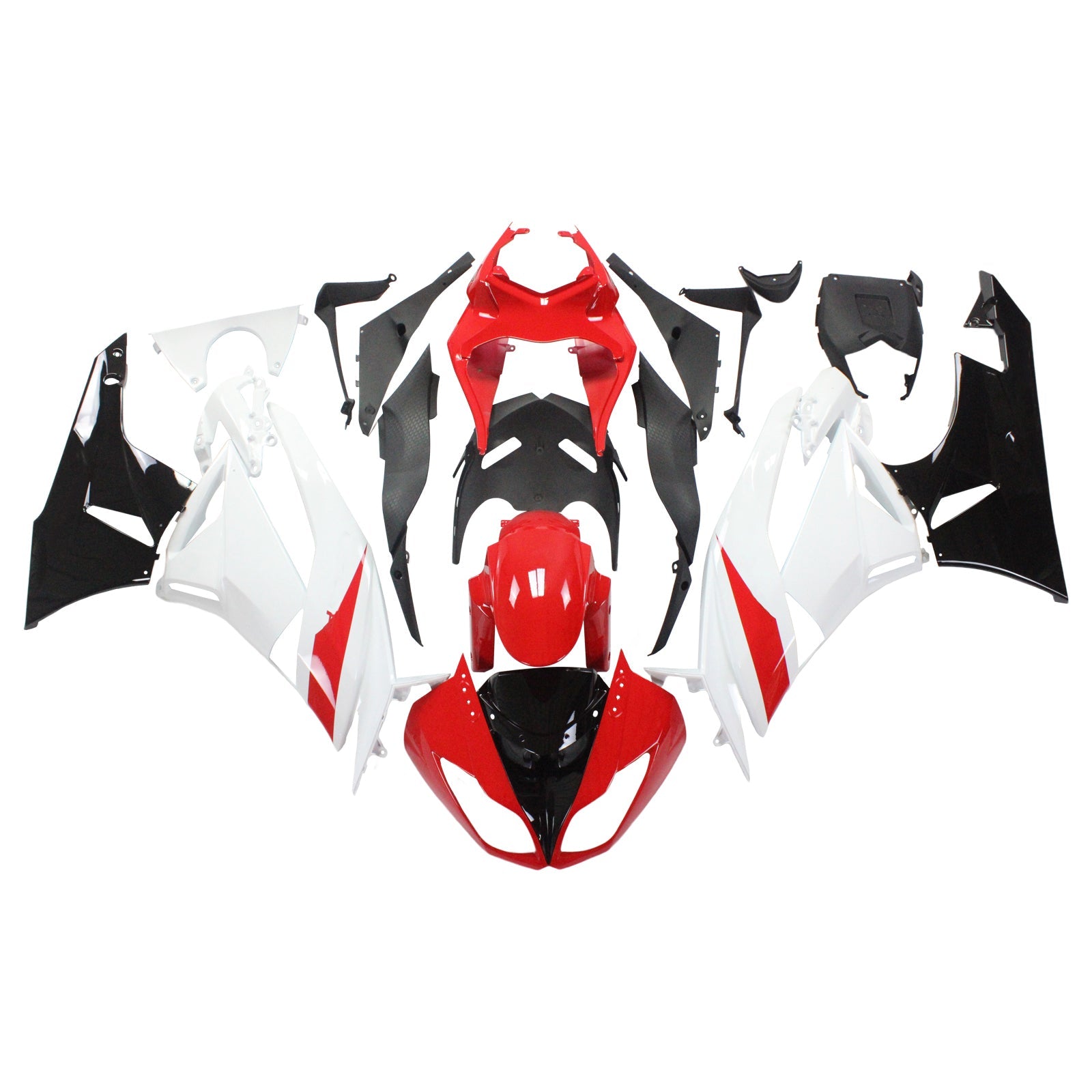 2009-2012 Kawasaki ZX6R 636 Amotopart Injection Fairing Kit Bodywork Plastic ABS #113