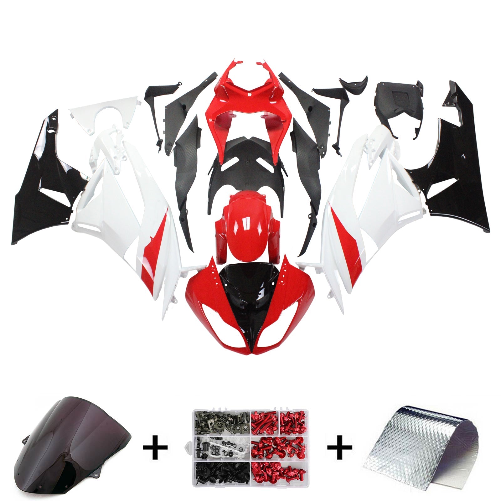 2009-2012 Kawasaki ZX6R 636 Fairing Kit Bodywork Plastic ABS