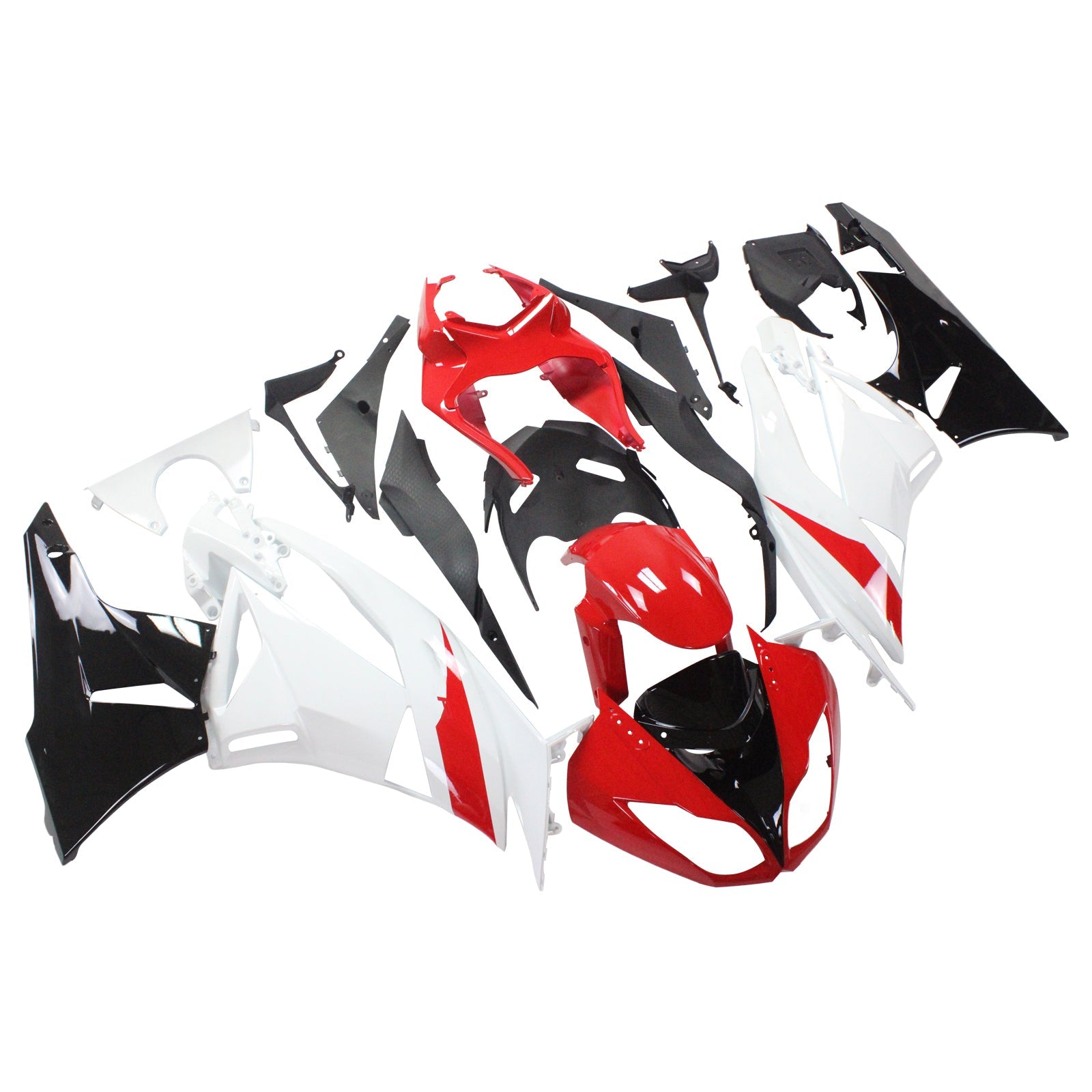 2009-2012 Kawasaki ZX6R 636 Amotopart Injection Fairing Kit Bodywork Plastic ABS #113