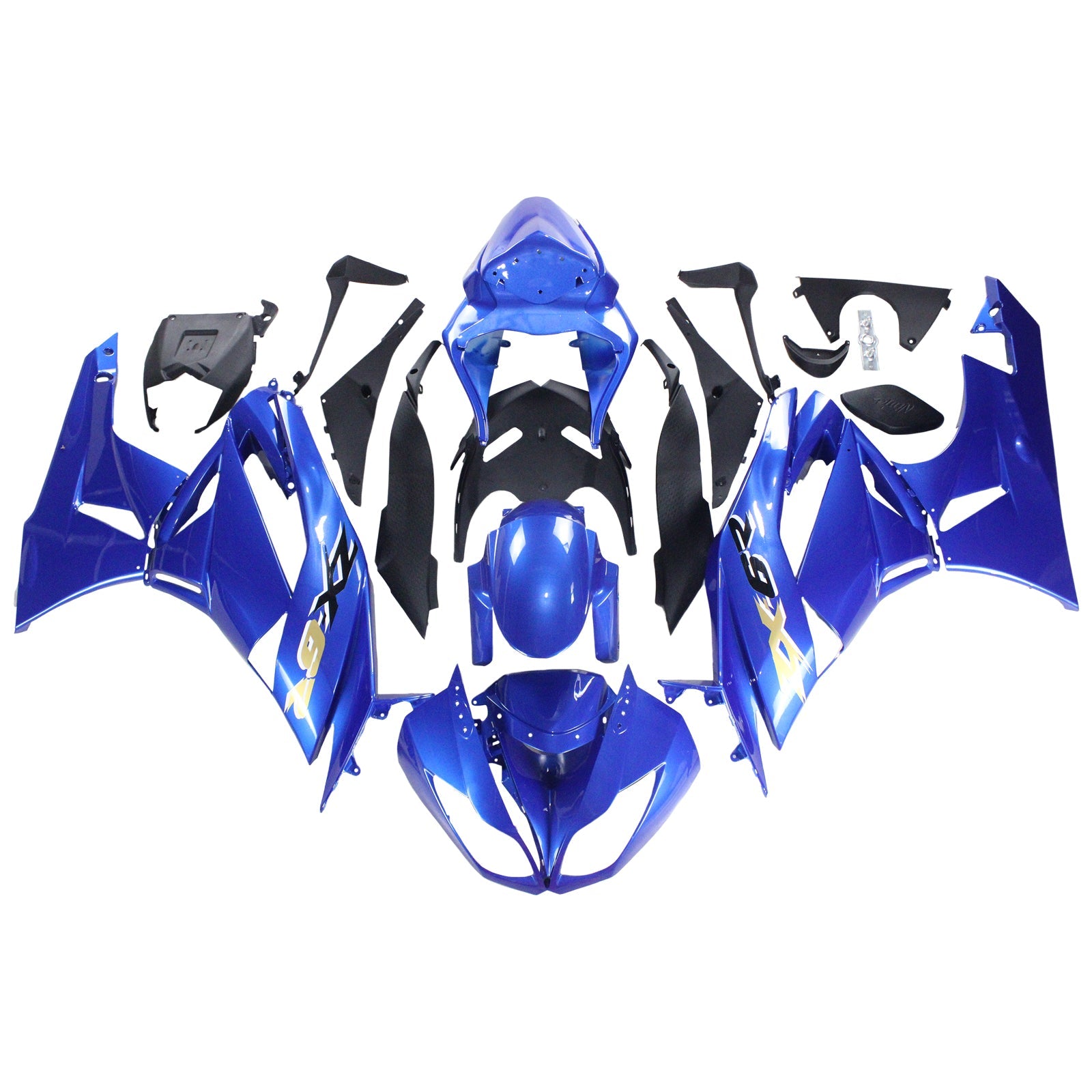 2009-2012 Kawasaki ZX6R 636 Fairing Kit Bodywork Plastic ABS