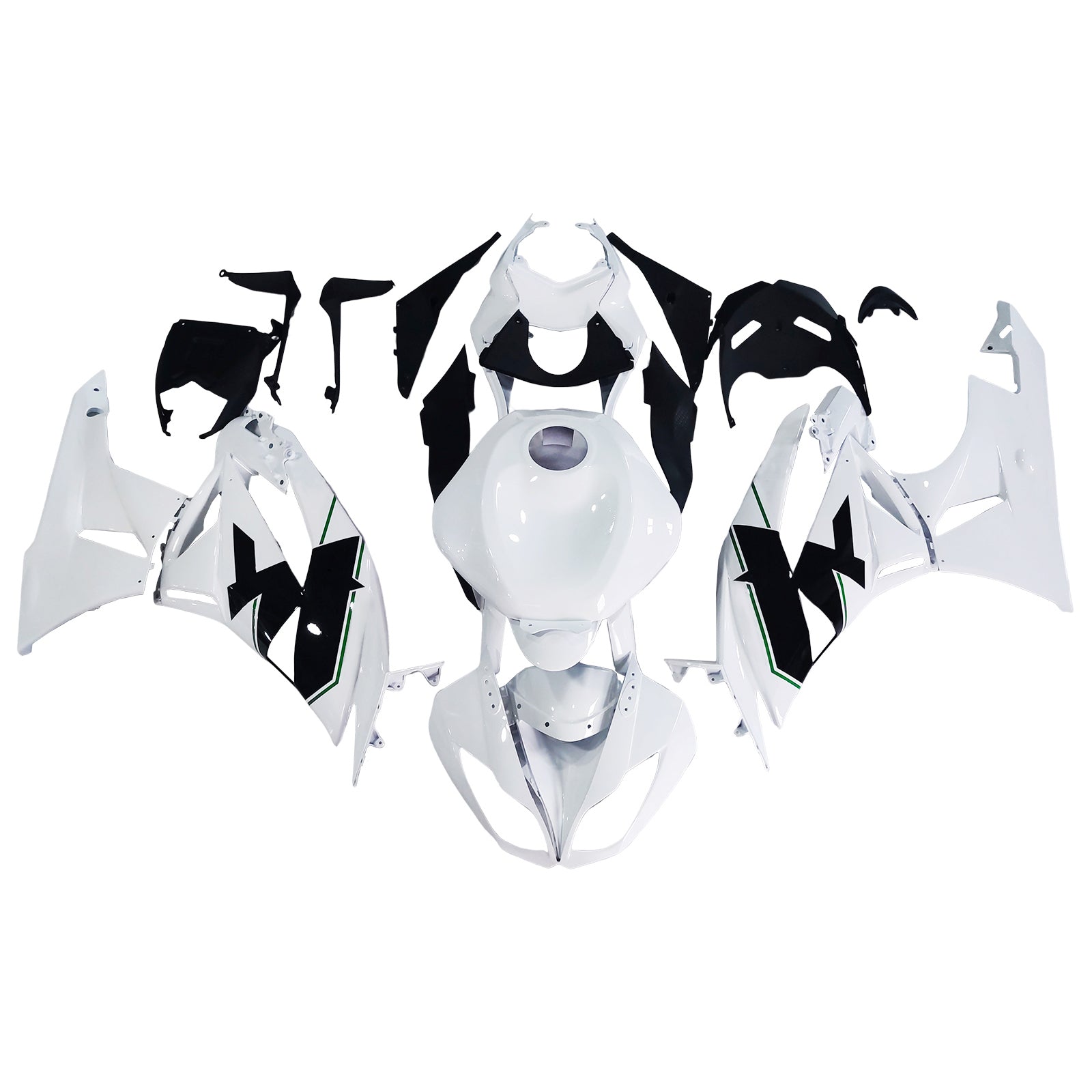 2009-2012 Kawasaki ZX6R 636 Fairing Kit Bodywork Plastic ABS