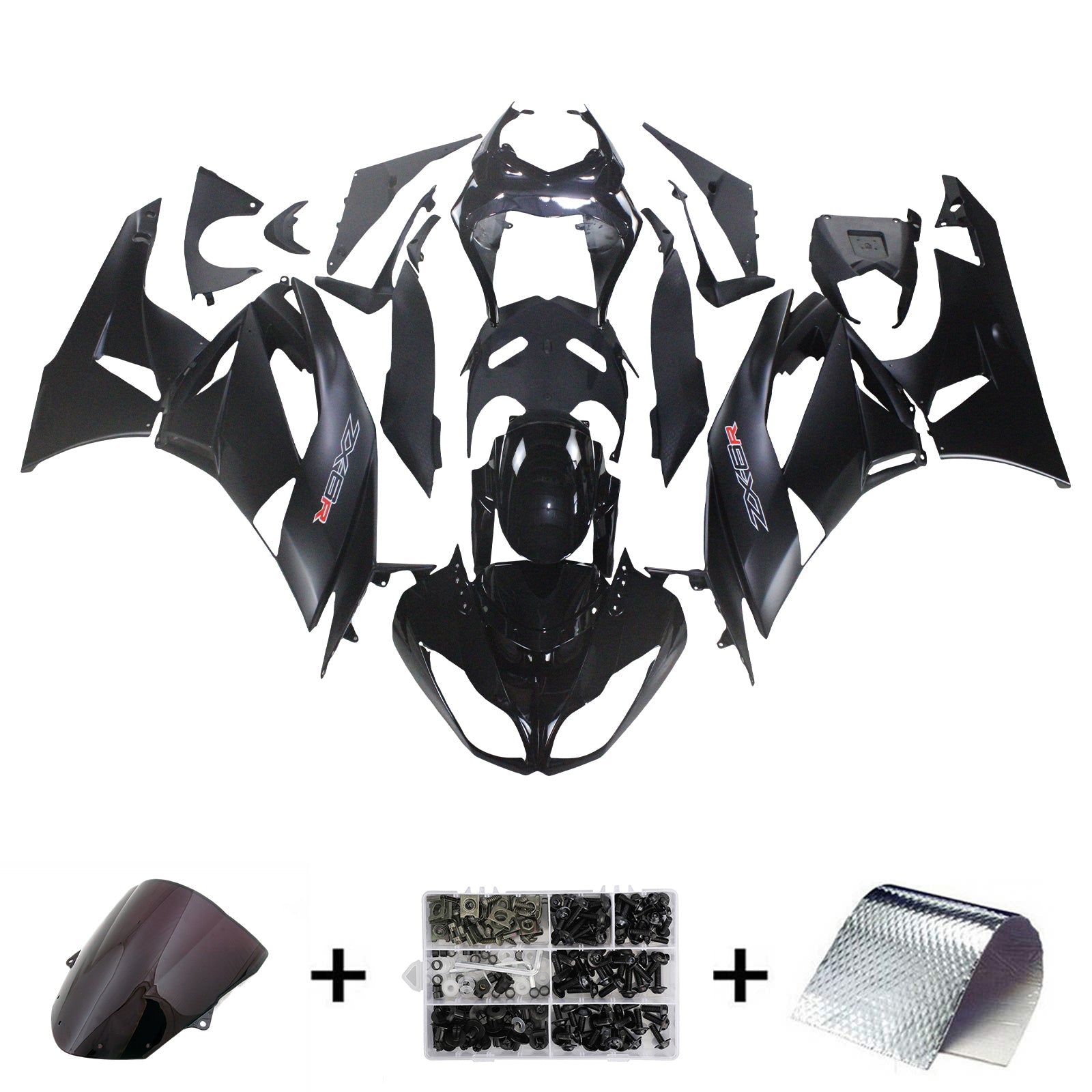 2009-2012 Kawasaki ZX6R 636 Fairing Kit Bodywork Plastic ABS
