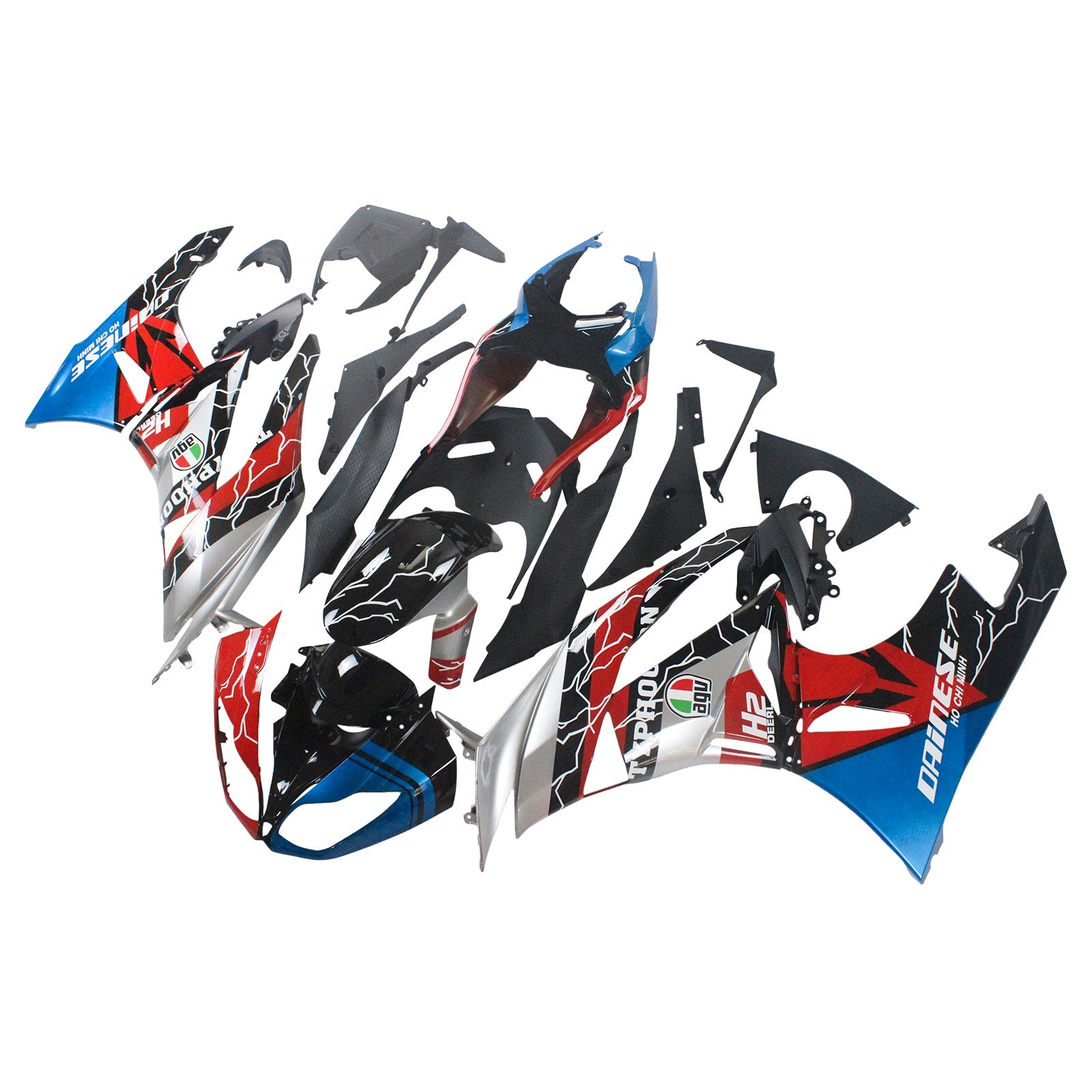2009-2012 Kawasaki ZX6R 636 Fairing Kit Bodywork Plastic ABS