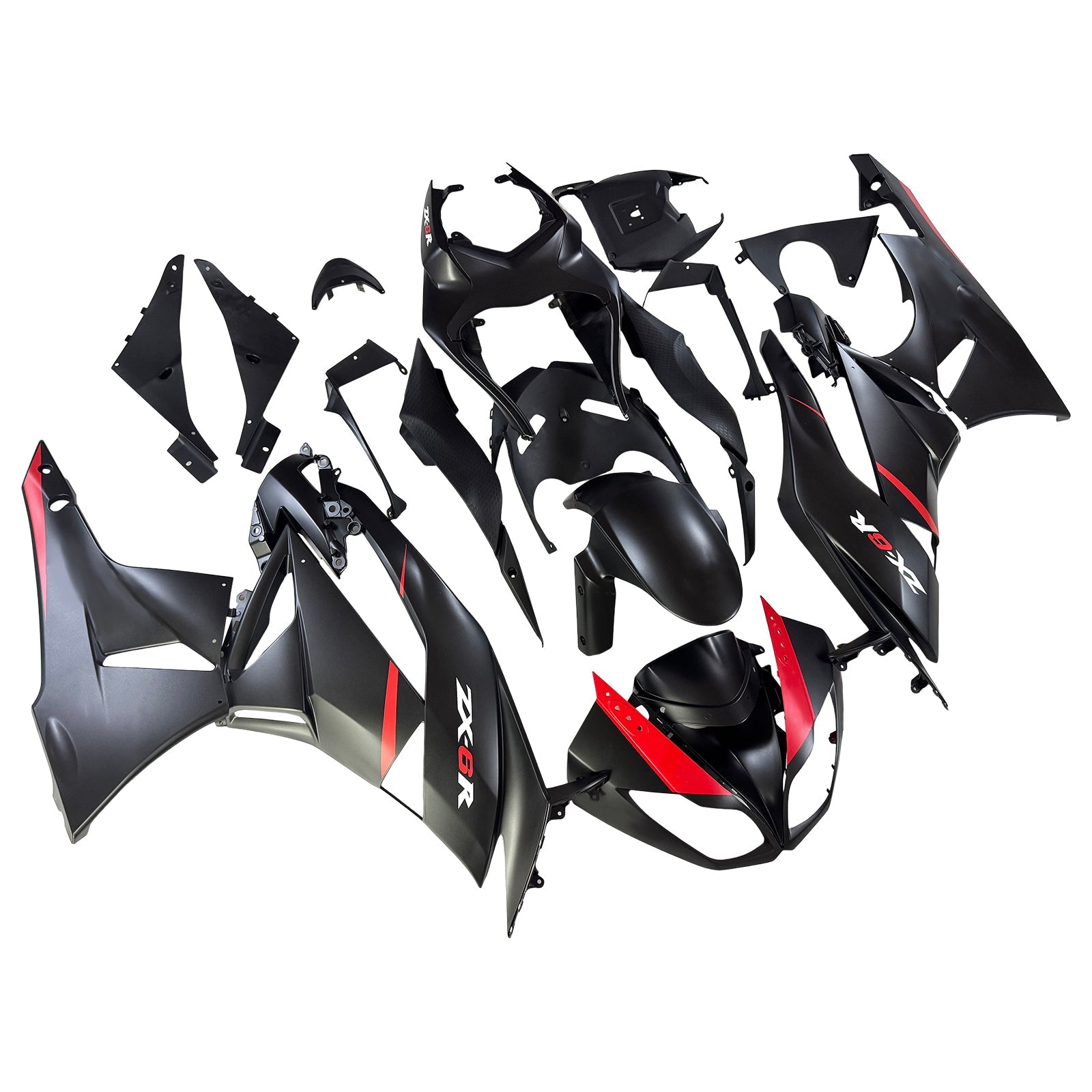 Injection Fairing Kit Bodywork Plastic ABS fit For Kawasaki ZX6R 636 2009-2012