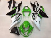 2013-2018 Kawasaki ZX6R 636 Plastics Green White Ninja Racing Generic