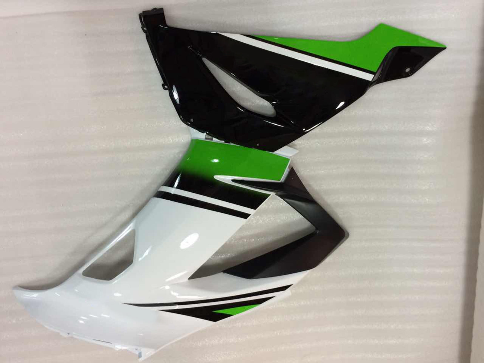 2013-2018 Kawasaki ZX6R 636 Plastics Green White Ninja Racing Generic