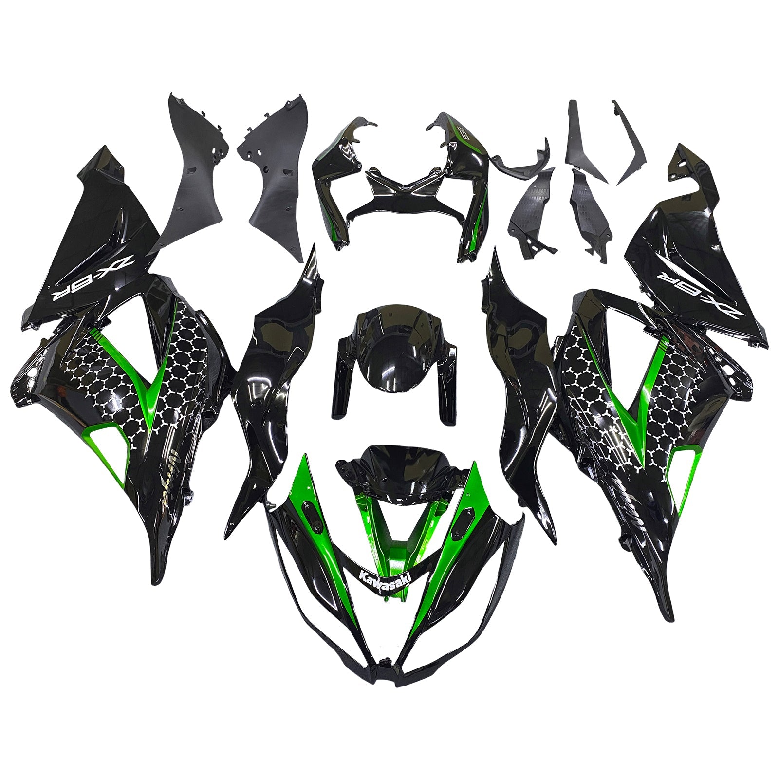 2013-2018 Kawasaki ZX6R 636 Fairing Kit Bodywork Plastic ABS