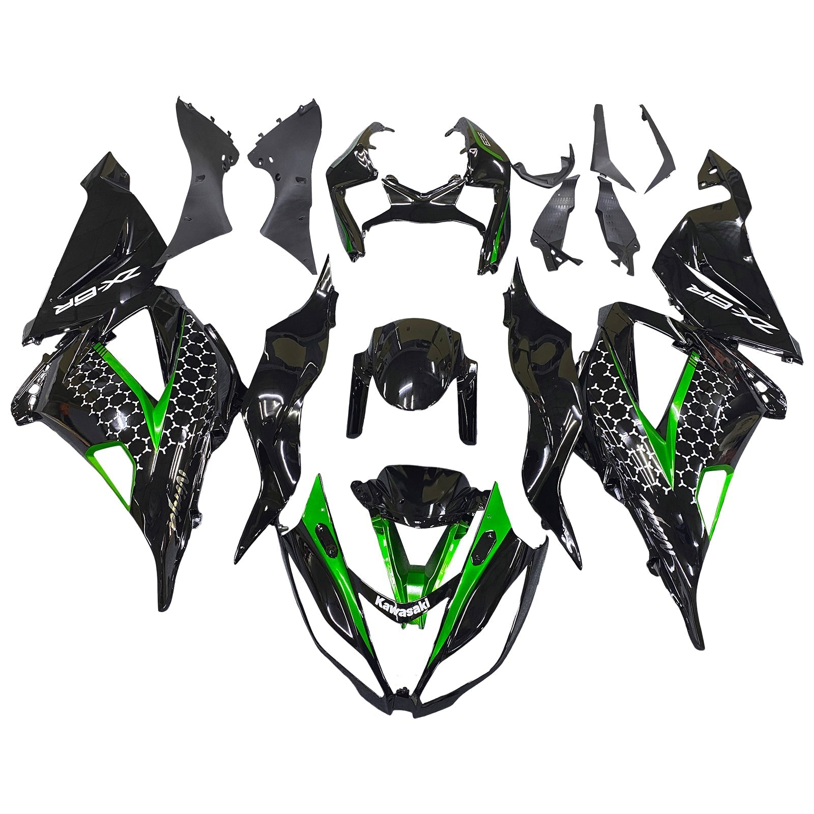 2013-2018 Kawasaki ZX6R 636 Fairing Kit Bodywork Plastic ABS