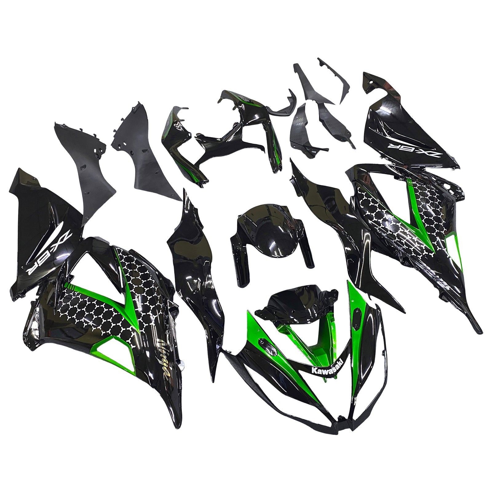 2013-2018 Kawasaki ZX6R 636 Fairing Kit Bodywork Plastic ABS