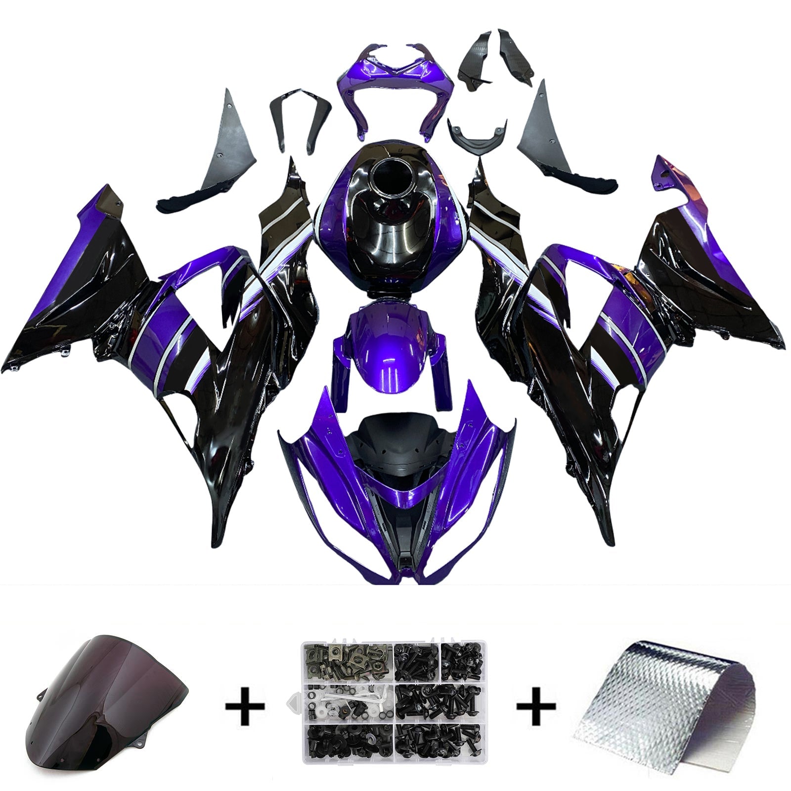 2013-2018 Kawasaki ZX6R 636 Fairing Kit Bodywork Plastic ABS
