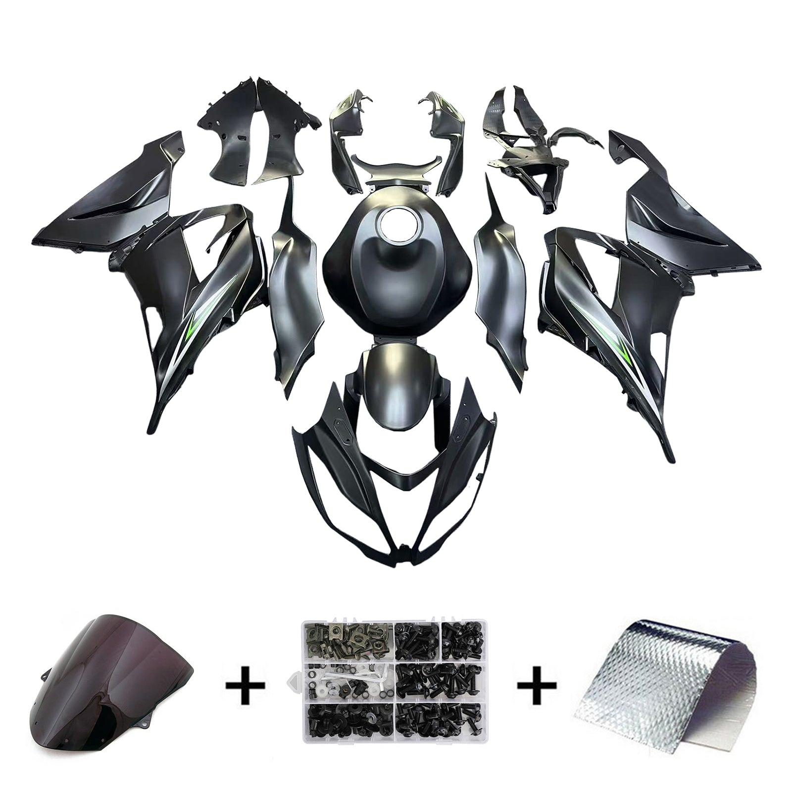 2013-2018 Kawasaki ZX6R 636 Injection Fairing Kit Bodywork Plastic ABS