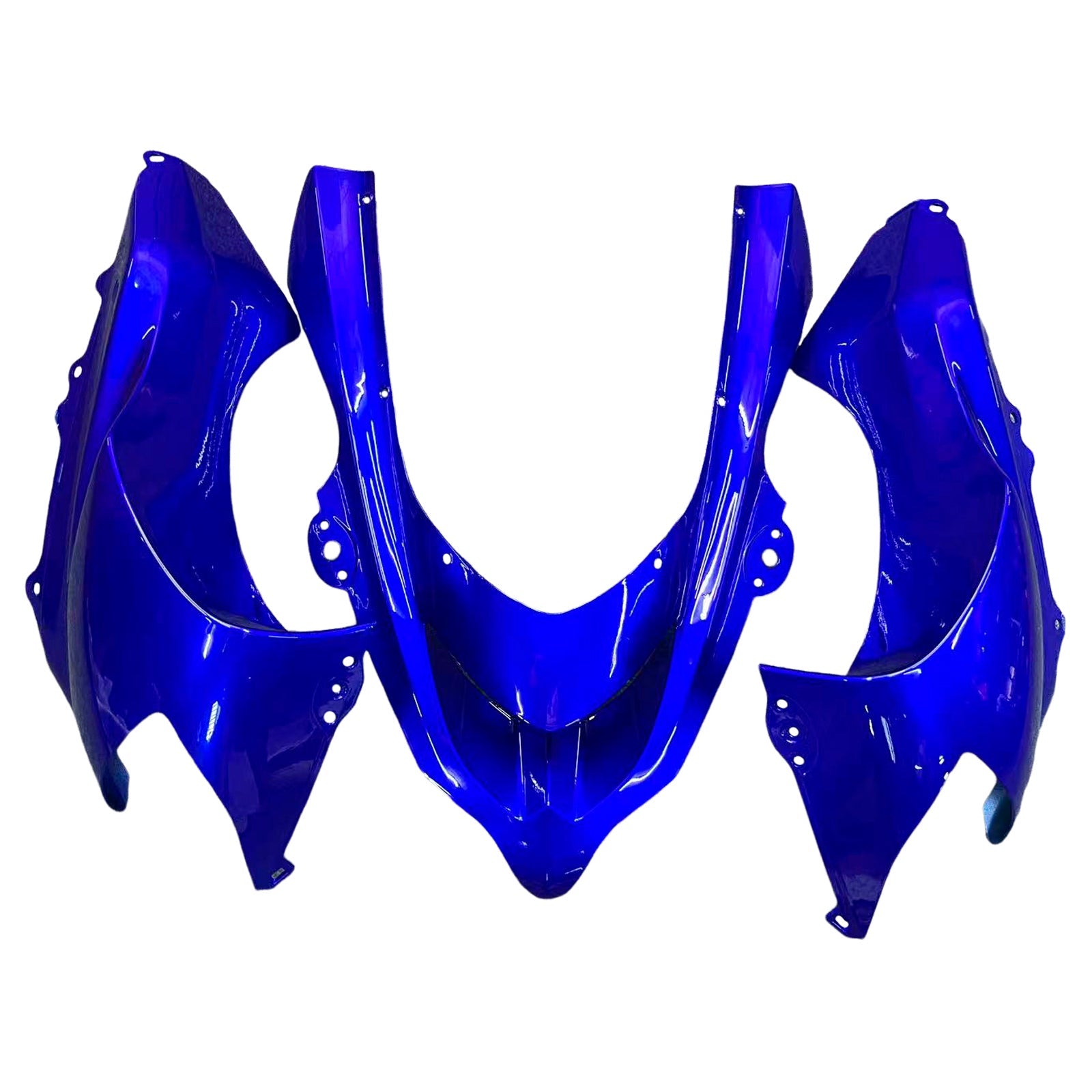 2004-2005 Kawasaki ZX 10R Blue Black Racing Fairings Generic