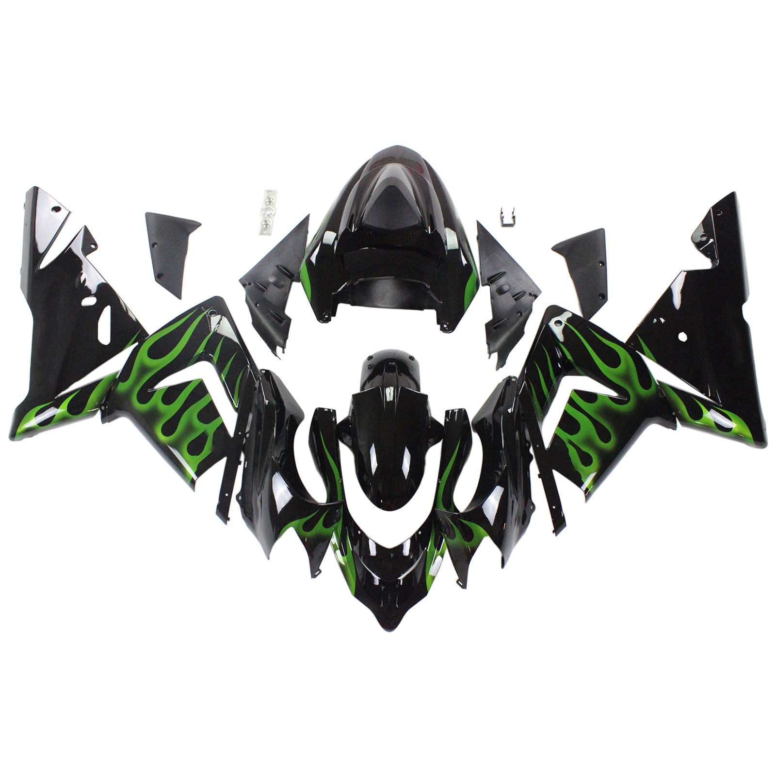 2004-2005 Kawasaki ZX10R Amotopart Injection Fairing Kit Bodywork Plastic ABS #103