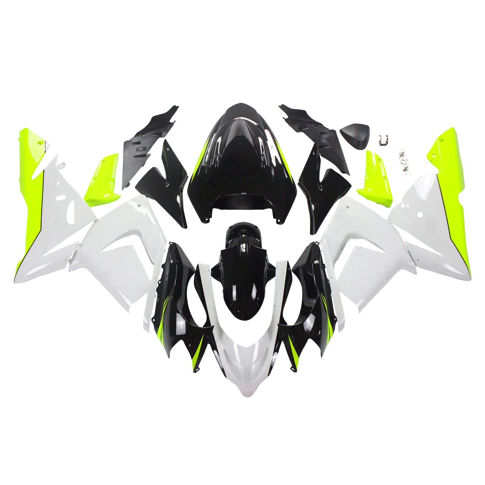 2004-2005 Kawasaki ZX10R Amotopart Injection Fairing Kit Bodywork Plastic ABS #126