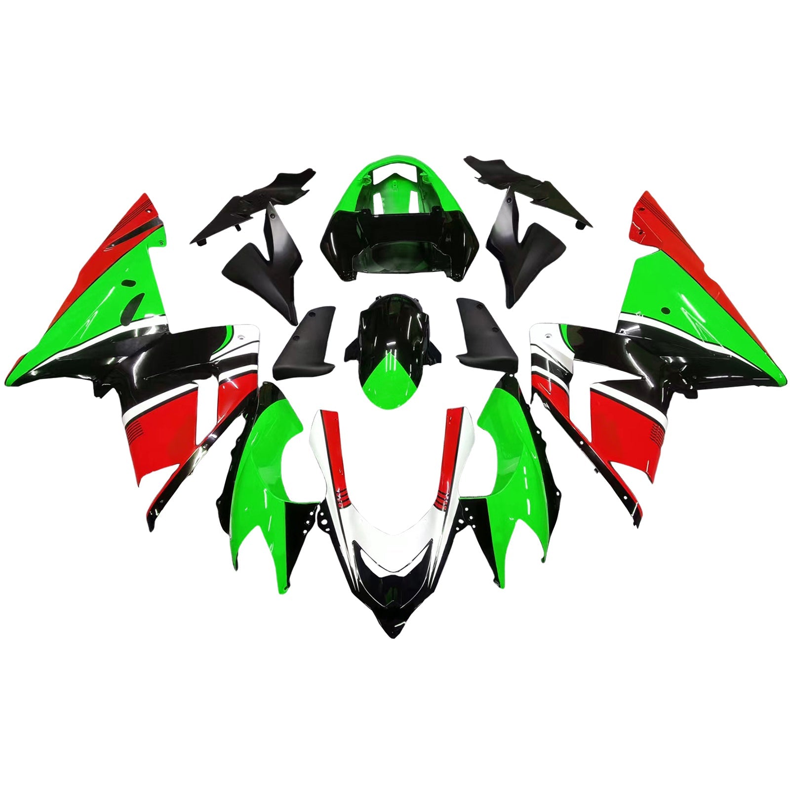 2004-2005 Kawasaki ZX10R Fairing Kit Bodywork Plastic ABS