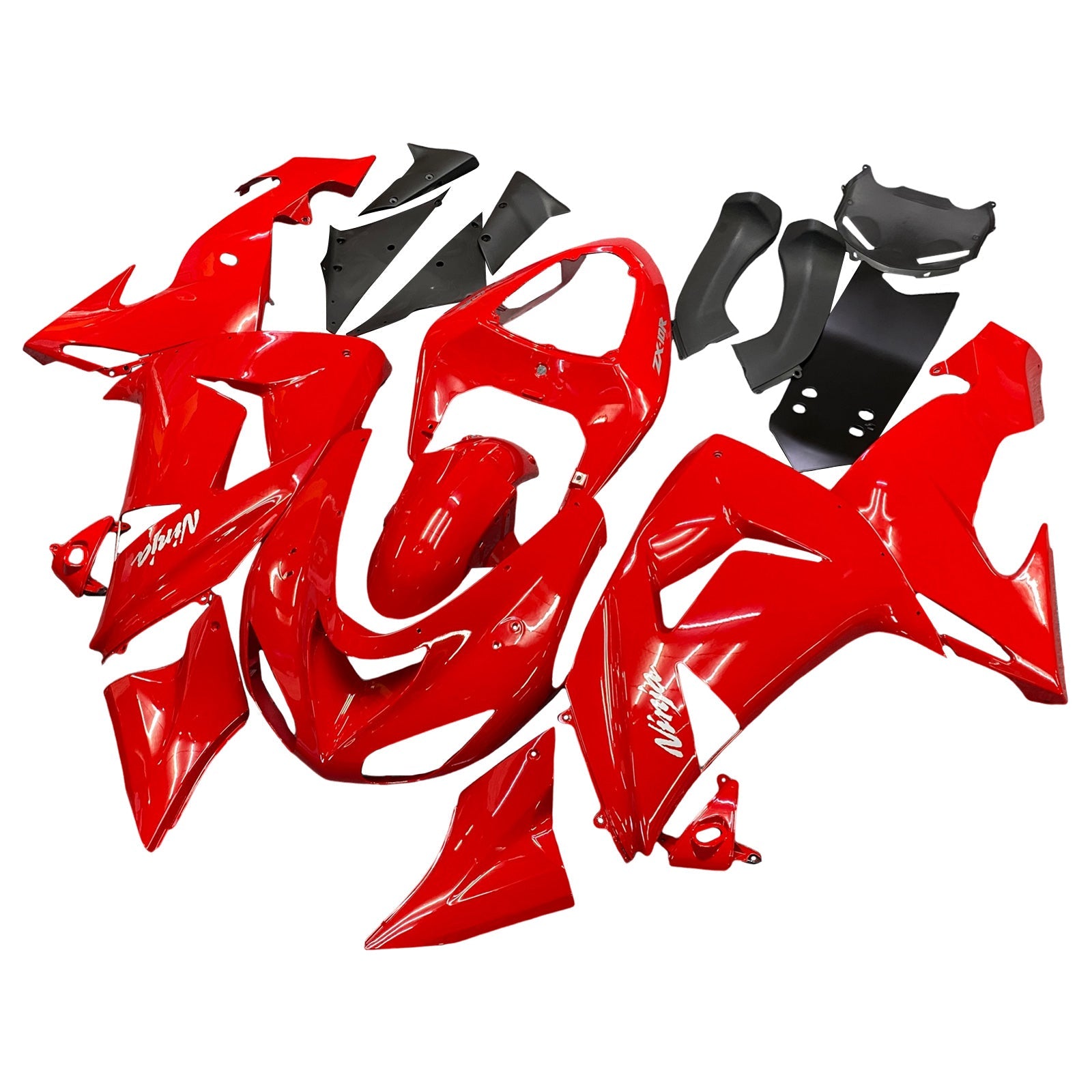 2006-2007 Kawasaki ZX 10R Red Racing Fairings Generic
