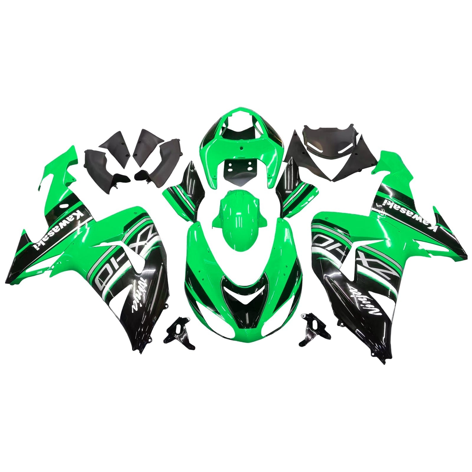 2006-2007 Kawasaki ZX10R Amotopart Injection Fairing Kit Bodywork Plastic ABS #114
